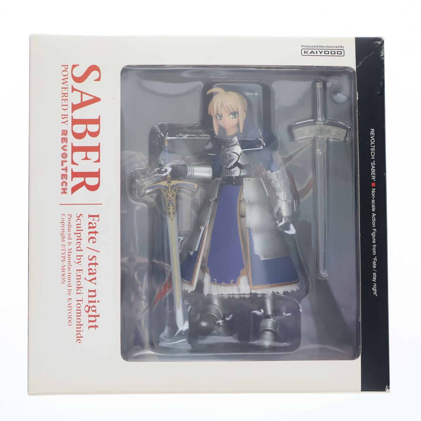 【中古即納】[FIG]リボルテック セイバー Fate/stay night(フェイト/ステイナイト) 完成品 可動フィギュア 海洋堂(20070501)