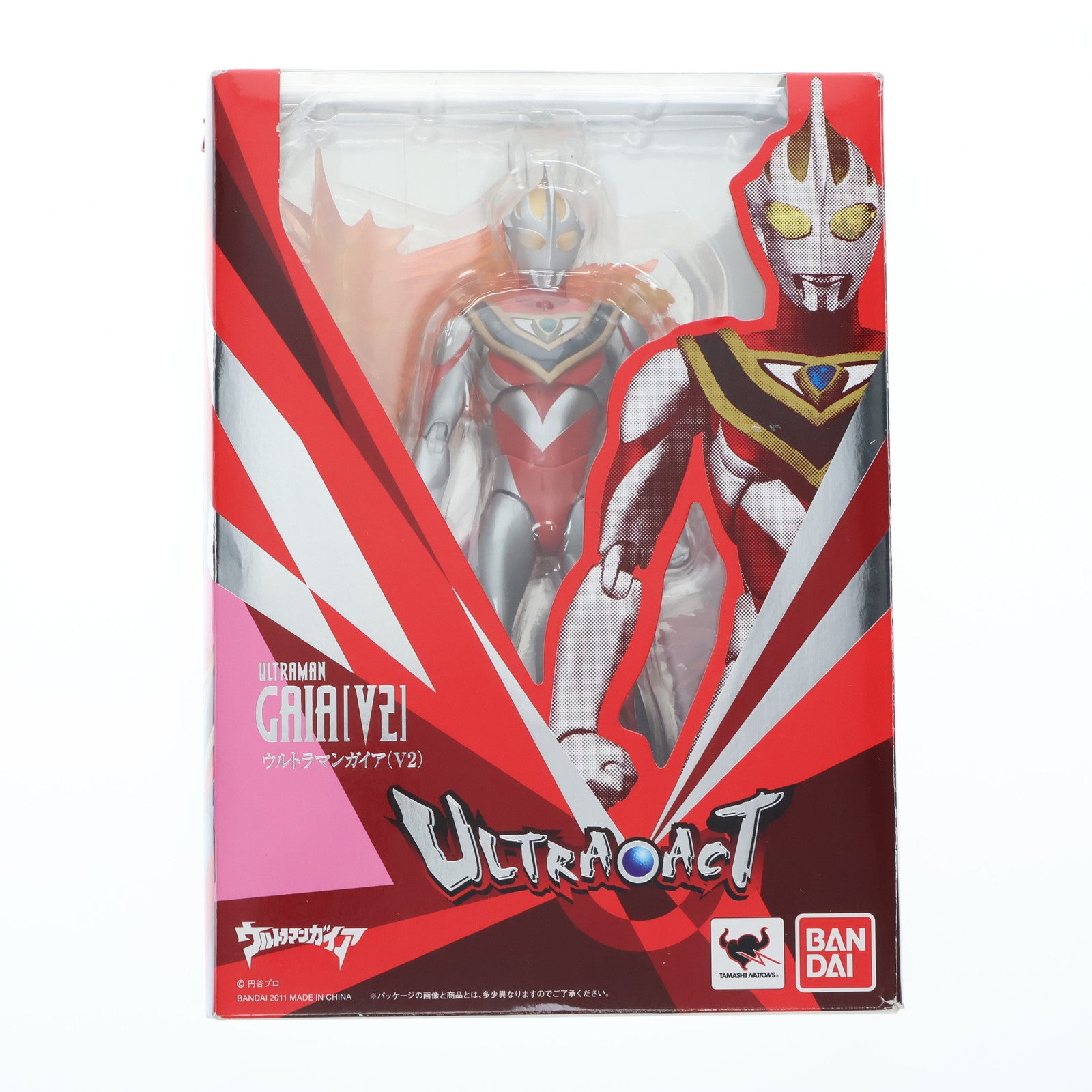 【中古即納】[FIG]ULTRA-ACT(ウルトラアクト) ウルトラマンガイア(V2) 完成品 可動フィギュア バンダイ(20111031)