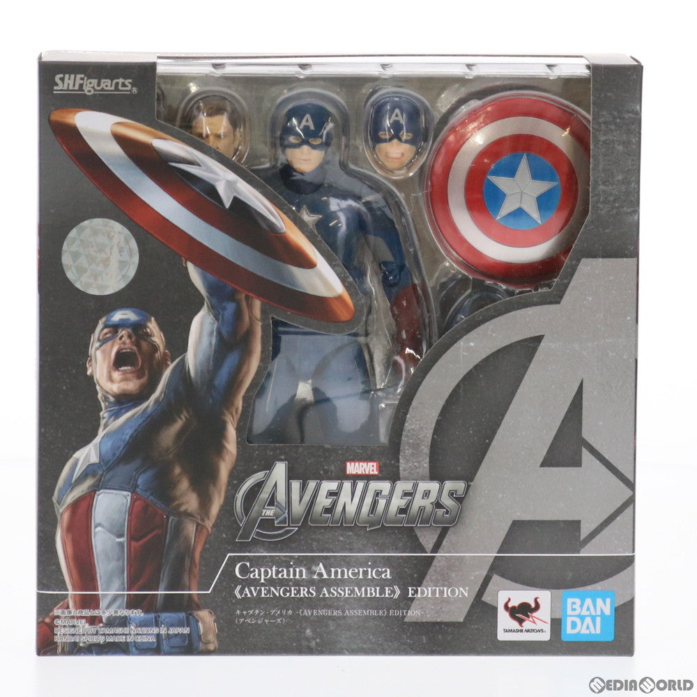 【中古即納】[FIG]S.H.Figuarts(フィギュアーツ) キャプテン・アメリカ -AVENGERS ASSEMBLE EDITION-(アベンジャーズ) 完成品 可動フィギュア バンダイスピリッツ(20210429)