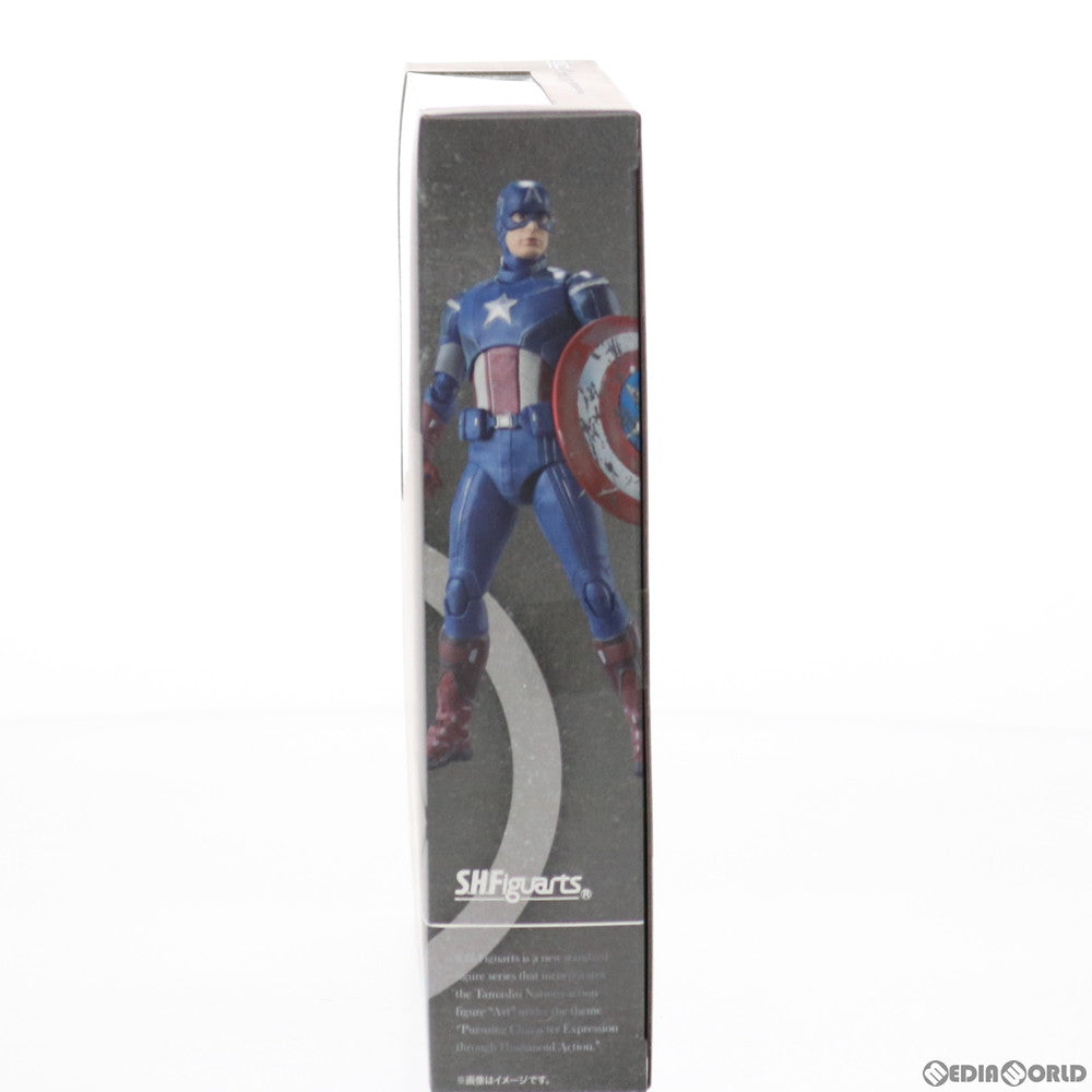 【中古即納】[FIG]S.H.Figuarts(フィギュアーツ) キャプテン・アメリカ -AVENGERS ASSEMBLE EDITION-(アベンジャーズ) 完成品 可動フィギュア バンダイスピリッツ(20210429)