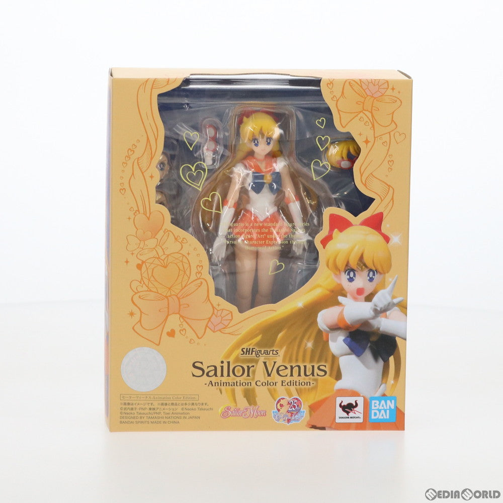 【中古即納】[FIG]S.H.Figuarts(フィギュアーツ) セーラーヴィーナス-Animation Color Edition- 美少女戦士セーラームーン 完成品 可動フィギュア バンダイスピリッツ(20201024)