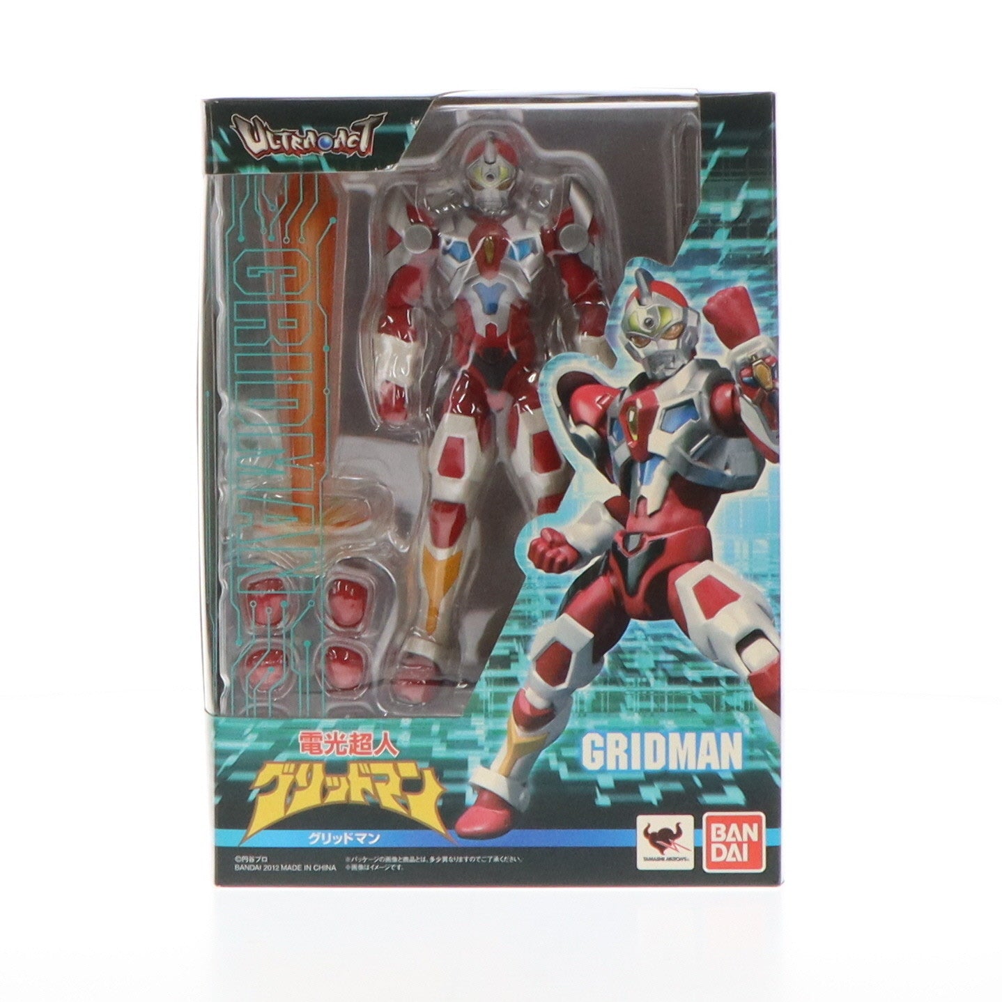 【中古即納】[FIG] ULTRA-ACT(ウルトラアクト) グリッドマン 電光超人グリッドマン 完成品 可動フィギュア バンダイ(20120929)