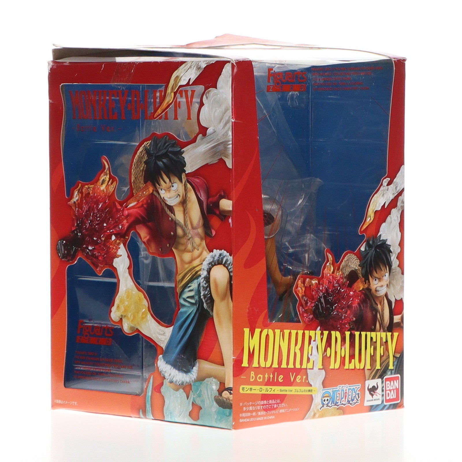 【中古即納】[FIG](再販)フィギュアーツZERO モンキー・D・ルフィ -Battle Ver. ゴムゴムの火拳銃- ONE PIECE(ワンピース) 完成品 フィギュア バンダイ(20140412)