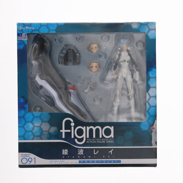 中古即納】[FIG]figma(フィグマ) 091 綾波レイ プラグスーツver. ヱヴァンゲリヲン新劇場版:破 完成品 可動フィギュア  マックスファクトリー