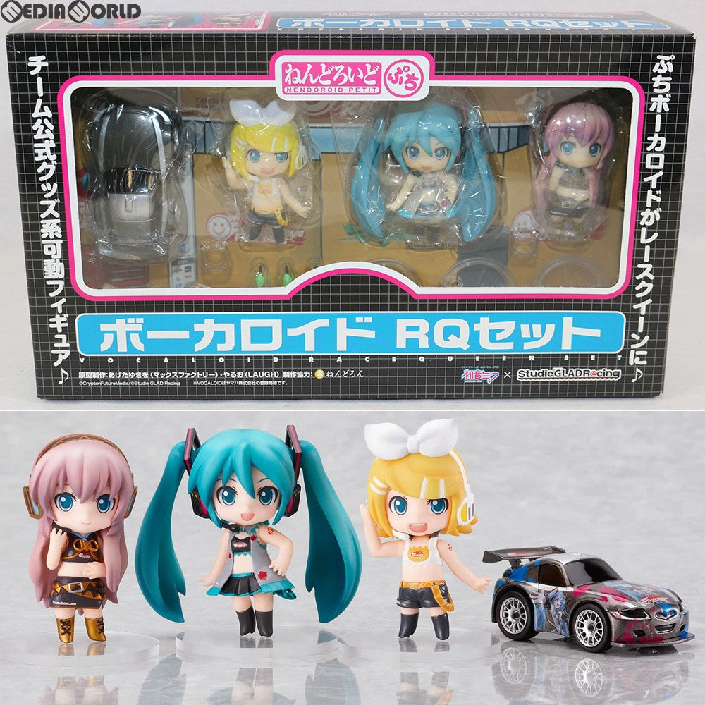 【中古即納】[FIG]ねんどろいどぷち ボーカロイド RQセット ブラックカラー Ver.(初音ミク&鏡音リン&巡音ルカ) 完成品 可動フィギュア StudieGLADR@cing/グッドスマイルレーシング(20091231)