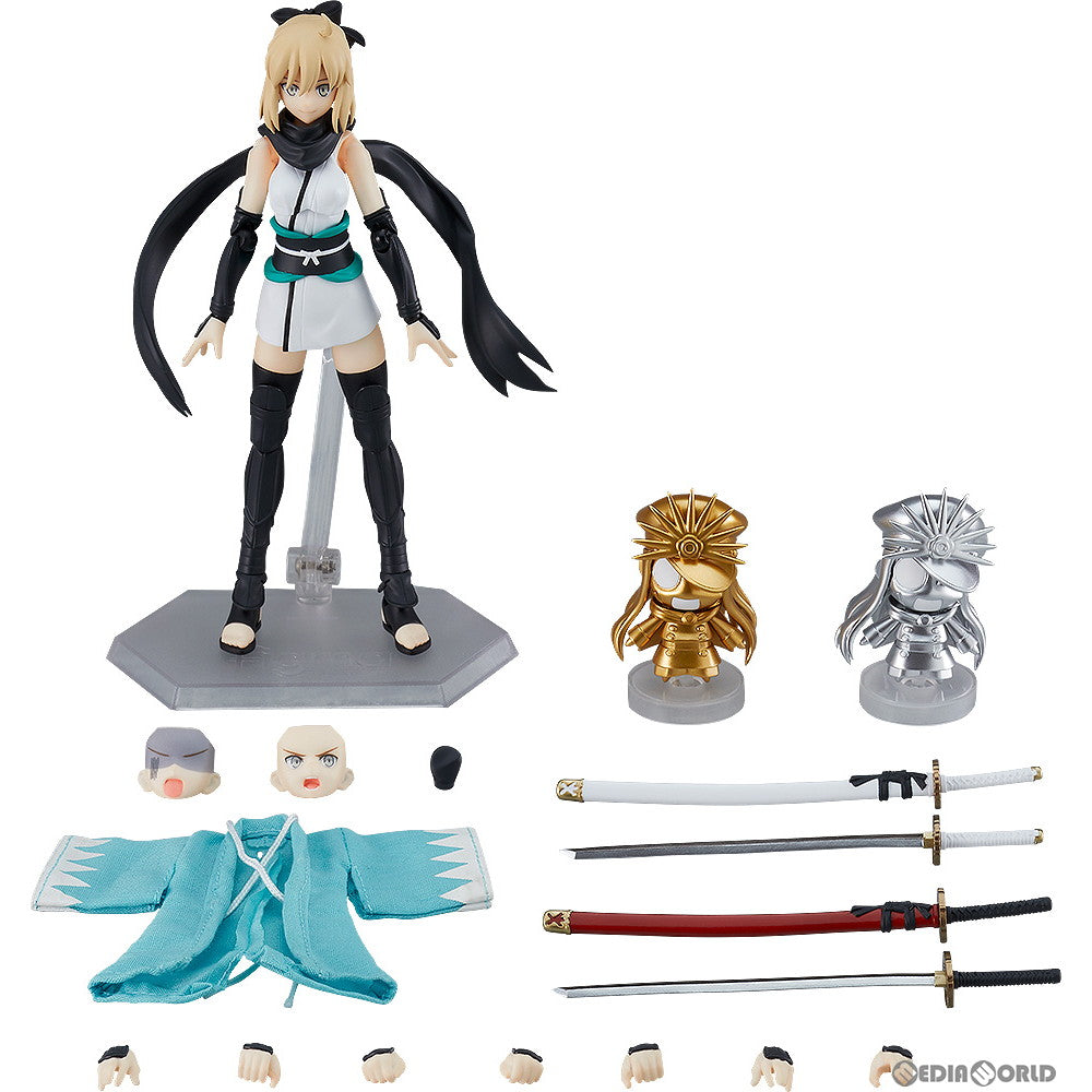 【中古即納】[FIG]figma(フィグマ) 521-DX セイバー/沖田総司(おきたそうじ) 霊基再臨ver. Fate/Grand Order(フェイト/グランドオーダー) 完成品 可動フィギュア マックスファクトリー(20220206)