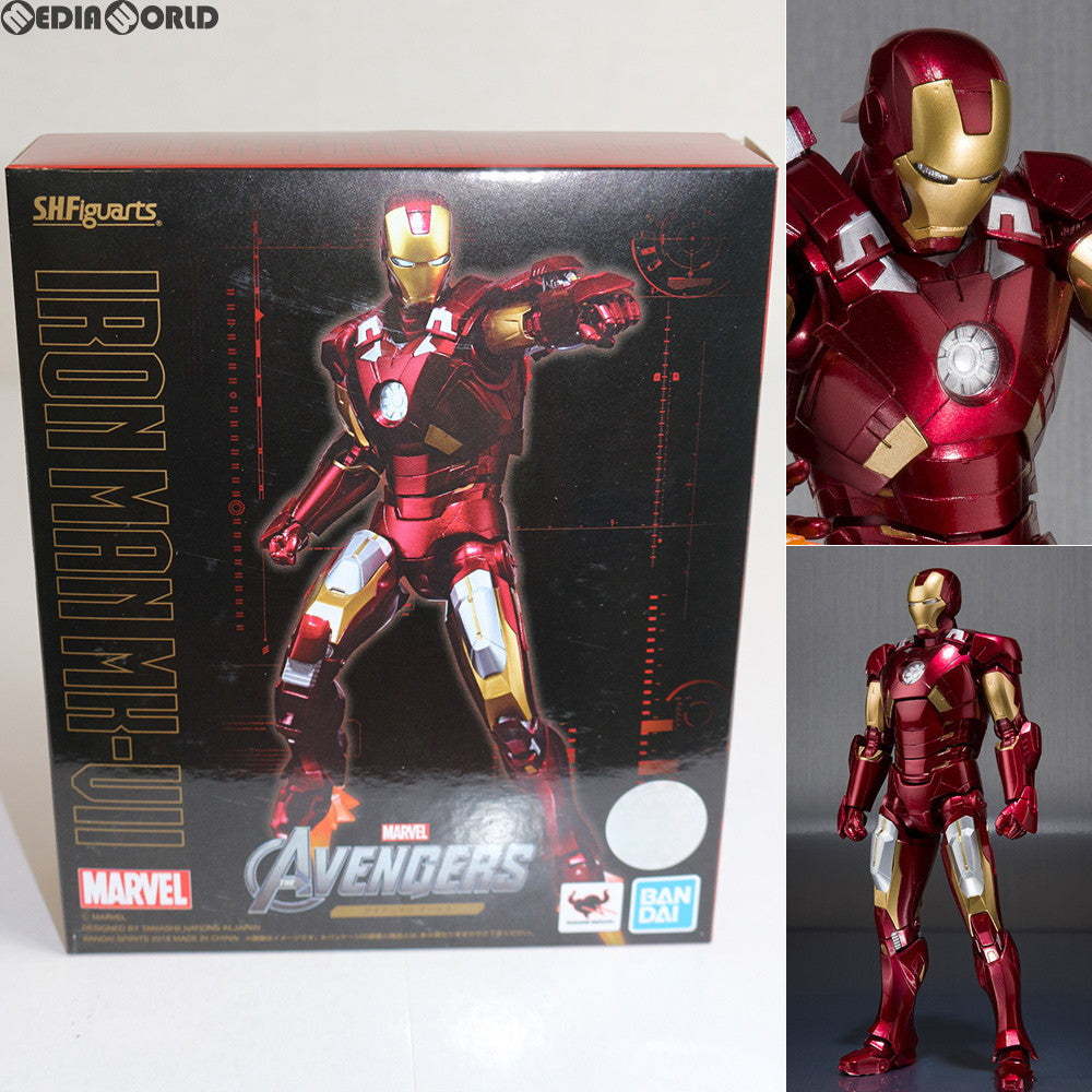 【中古即納】[FIG]魂ウェブ商店限定 S.H.Figuarts(フィギュアーツ) アイアンマン マーク7 アベンジャーズ 完成品 可動フィギュア バンダイスピリッツ(20181031)