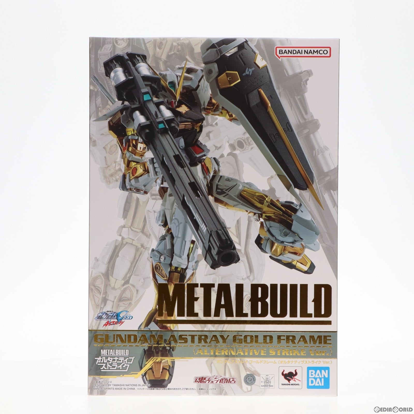 【中古即納】[FIG] 魂ウェブ商店限定 METAL BUILD ガンダムアストレイ ゴールドフレーム(オルタナティブストライク Ver.) 機動戦士ガンダムSEED ASTRAY(シード アストレイ) 完成品 可動フィギュア バンダイスピリッツ(20230831)