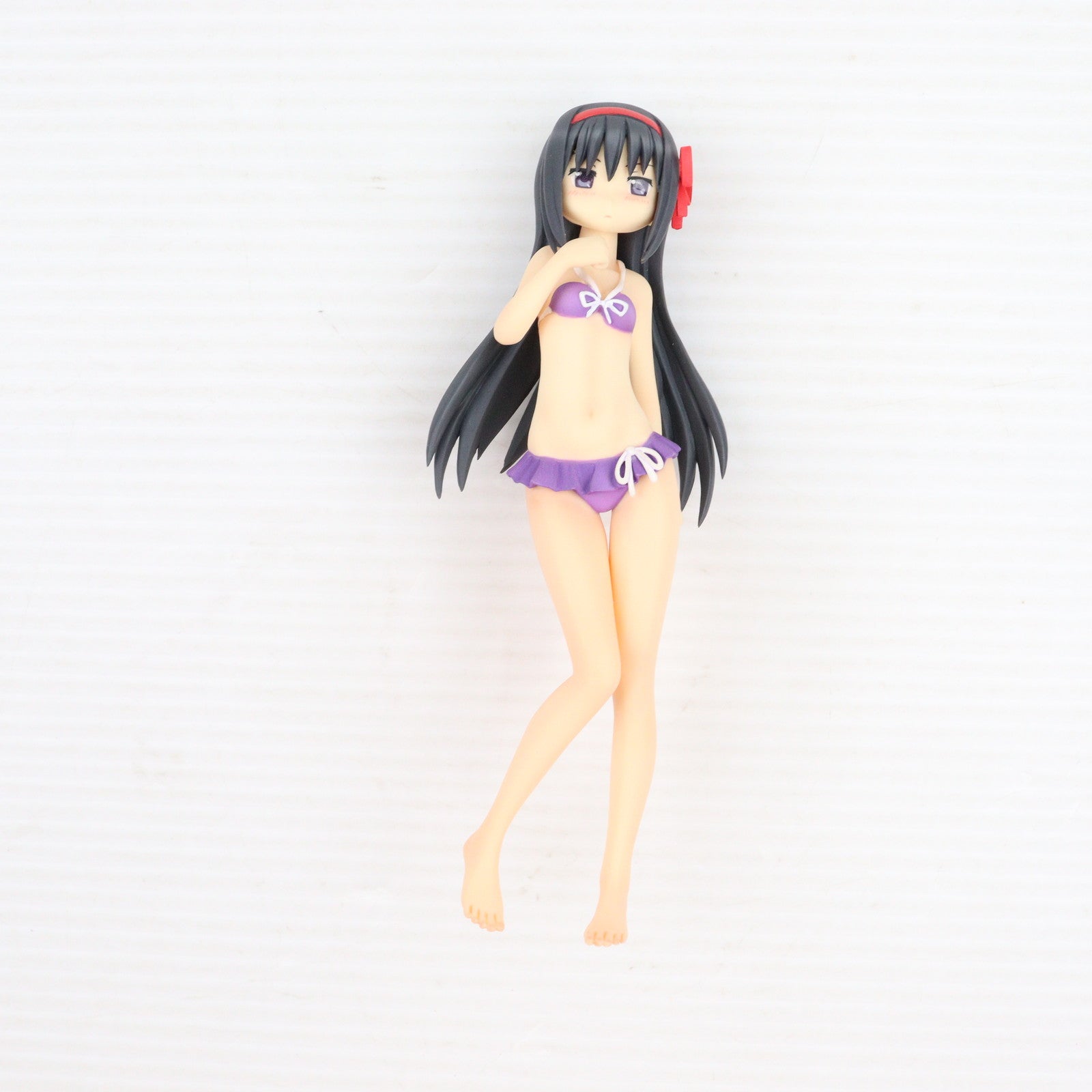 【中古即納】[FIG]BEACH QUEENS(ビーチクイーンズ) 暁美ほむら(あけみほむら) 魔法少女まどか☆マギカ 1/10 完成品 フィギュア(NF-147) ウェーブ(WAVE)(20111228)