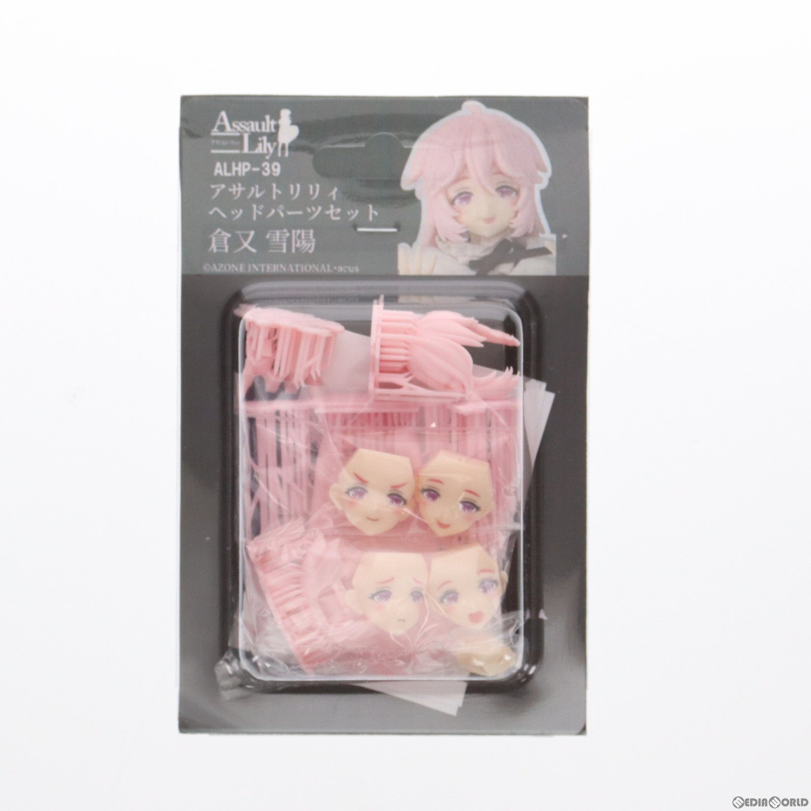 【中古即納】[FIG] 倉又雪陽(くらまたゆきよ) ヘッドパーツセット アサルトリリィ 1/12 カラーレジンキャストキット フィギュア用アクセサリ ランペイジ/アゾン(20240113)