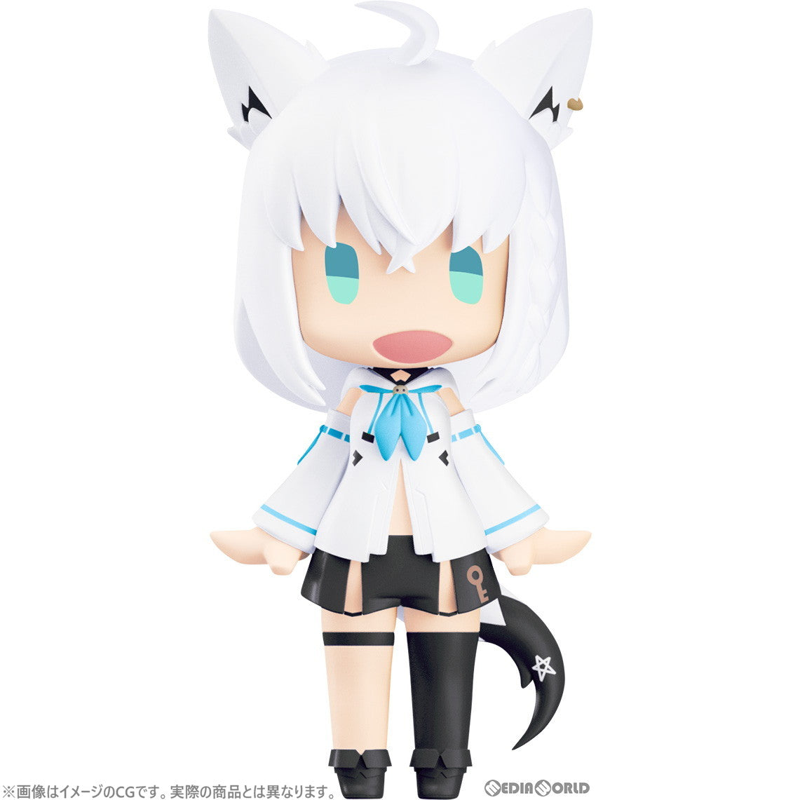 【中古即納】[FIG]HELLO! GOOD SMILE 白上フブキ(しらかみふぶき) ホロライブプロダクション 完成品 可動フィギュア グッドスマイルカンパニー(20240920)