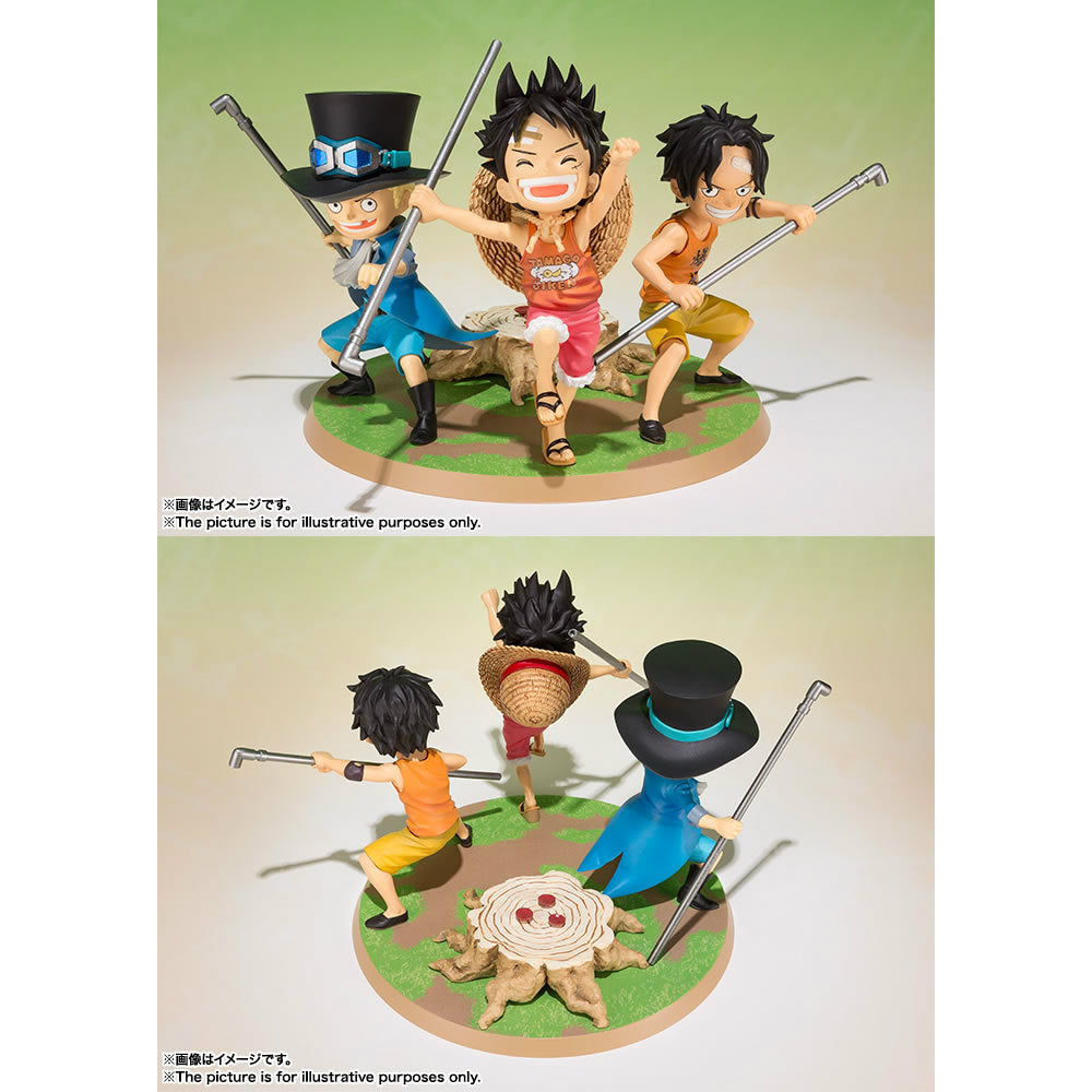 【中古即納】[FIG] フィギュアーツZERO ルフィ・エース・サボ -義兄弟の約束- ONE PIECE(ワンピース) 完成品 フィギュア バンダイ(20160319)