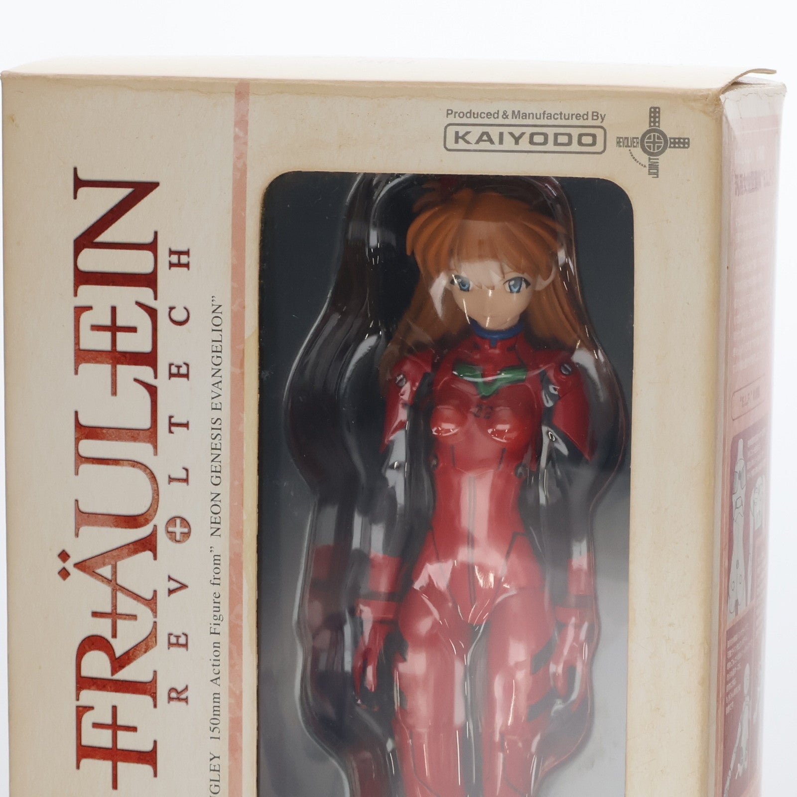 【中古即納】[FIG] フロイラインリボルテック No.003 惣流・アスカ・ラングレー 新世紀エヴァンゲリオン 1/10 完成品 可動フィギュア 海洋堂(20080301)