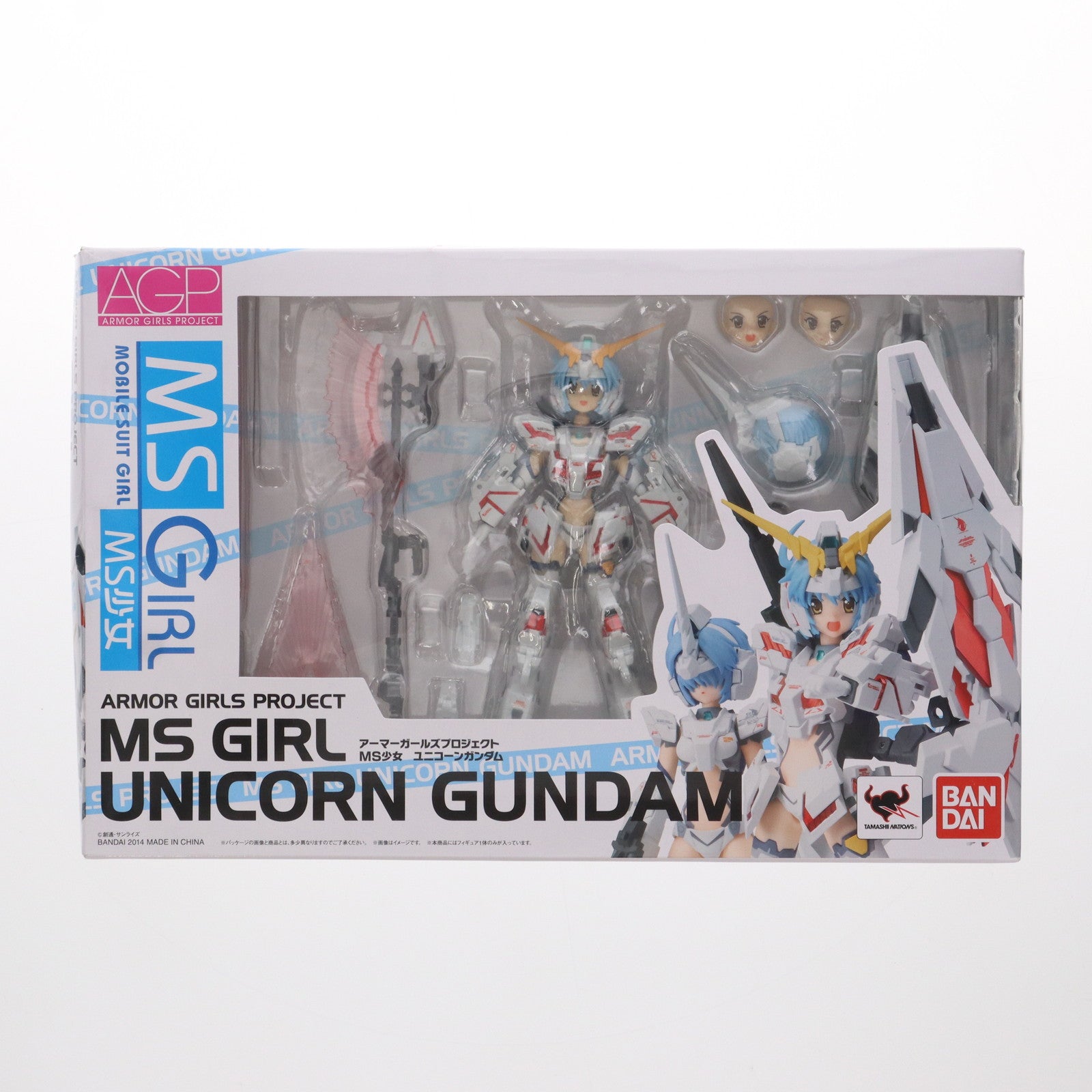 【中古即納】[FIG] アーマーガールズプロジェクト MS少女 ユニコーンガンダム 機動戦士ガンダムUC(ユニコーン) 完成品 可動フィギュア バンダイ(20140329)