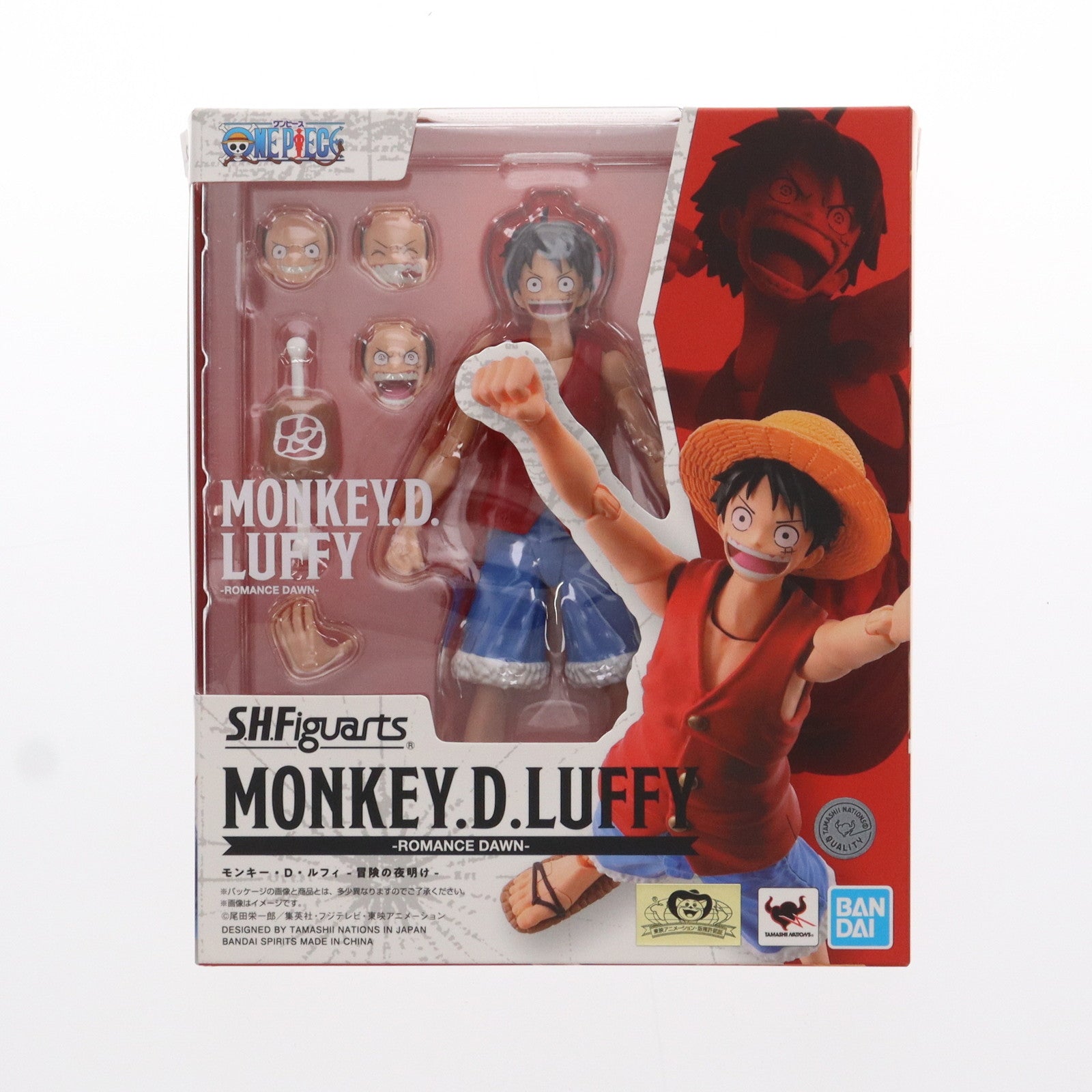 【中古即納】[FIG]S.H.Figuarts(フィギュアーツ) モンキー・D・ルフィ -冒険の夜明け- ONE PIECE(ワンピース) 完成品 可動フィギュア バンダイスピリッツ(20240809)