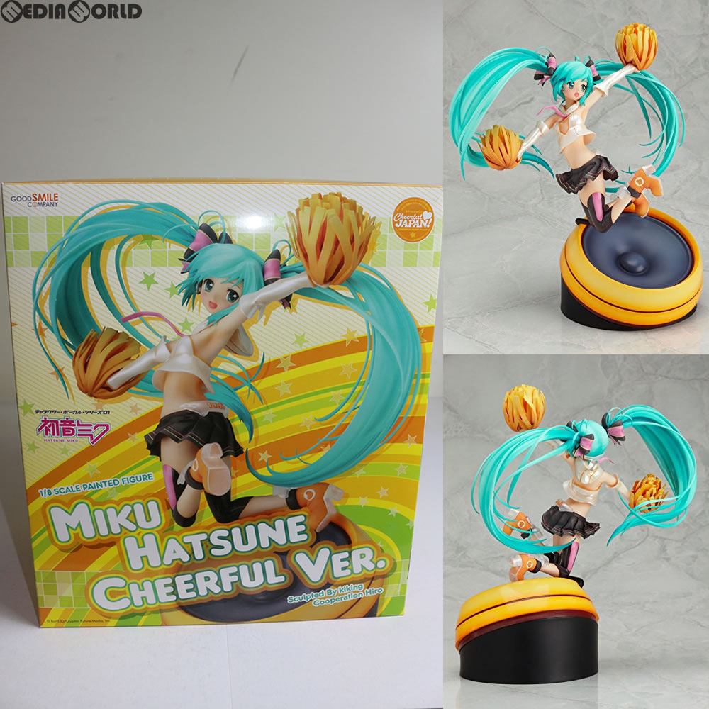 【中古即納】[FIG]初音ミク Cheerful Ver. キャラクター・ボーカル・シリーズ 01 初音ミク 1/8 完成品 フィギュア グッドスマイルカンパニー(20120915)