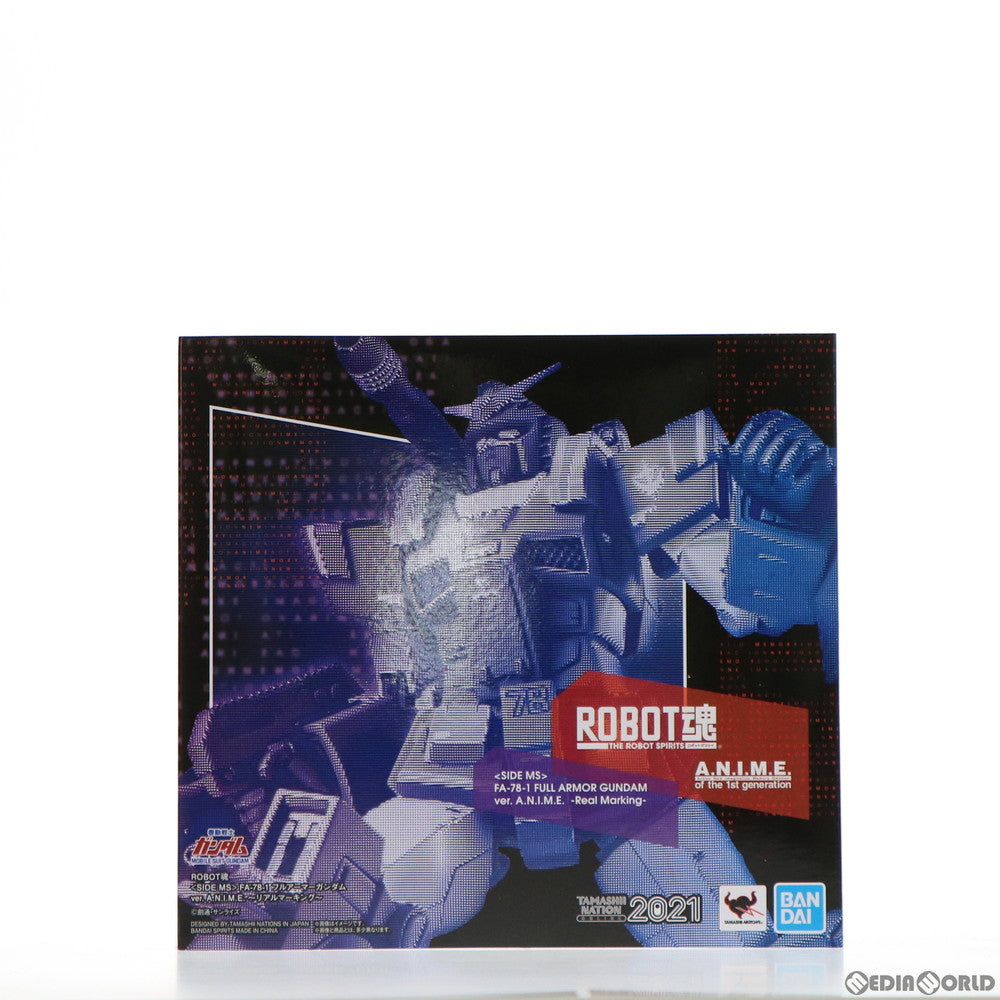 【中古即納】[FIG] ROBOT魂(SIDE MS) FA-78-1 フルアーマーガンダム ver. A.N.I.M.E. 〜リアルマーキング〜 機動戦士ガンダム MSV 完成品 可動フィギュア TAMASHII NATION ONLINE 2021 魂ウェブ商店限定 バンダイスピリッツ(20211116)