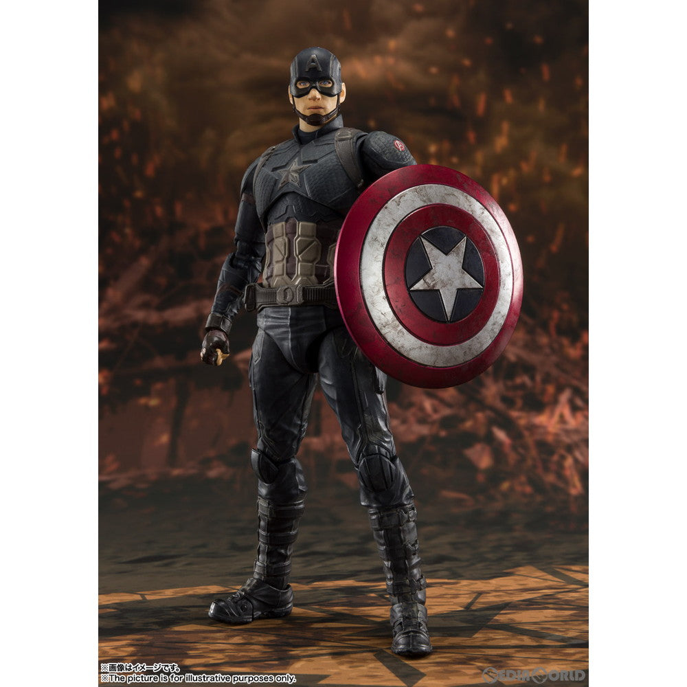 【中古即納】[FIG]S.H.Figuarts(フィギュアーツ) キャプテン・アメリカ -FINAL BATTLE EDITION- アベンジャーズ/エンドゲーム 完成品 可動フィギュア バンダイスピリッツ(20200530)