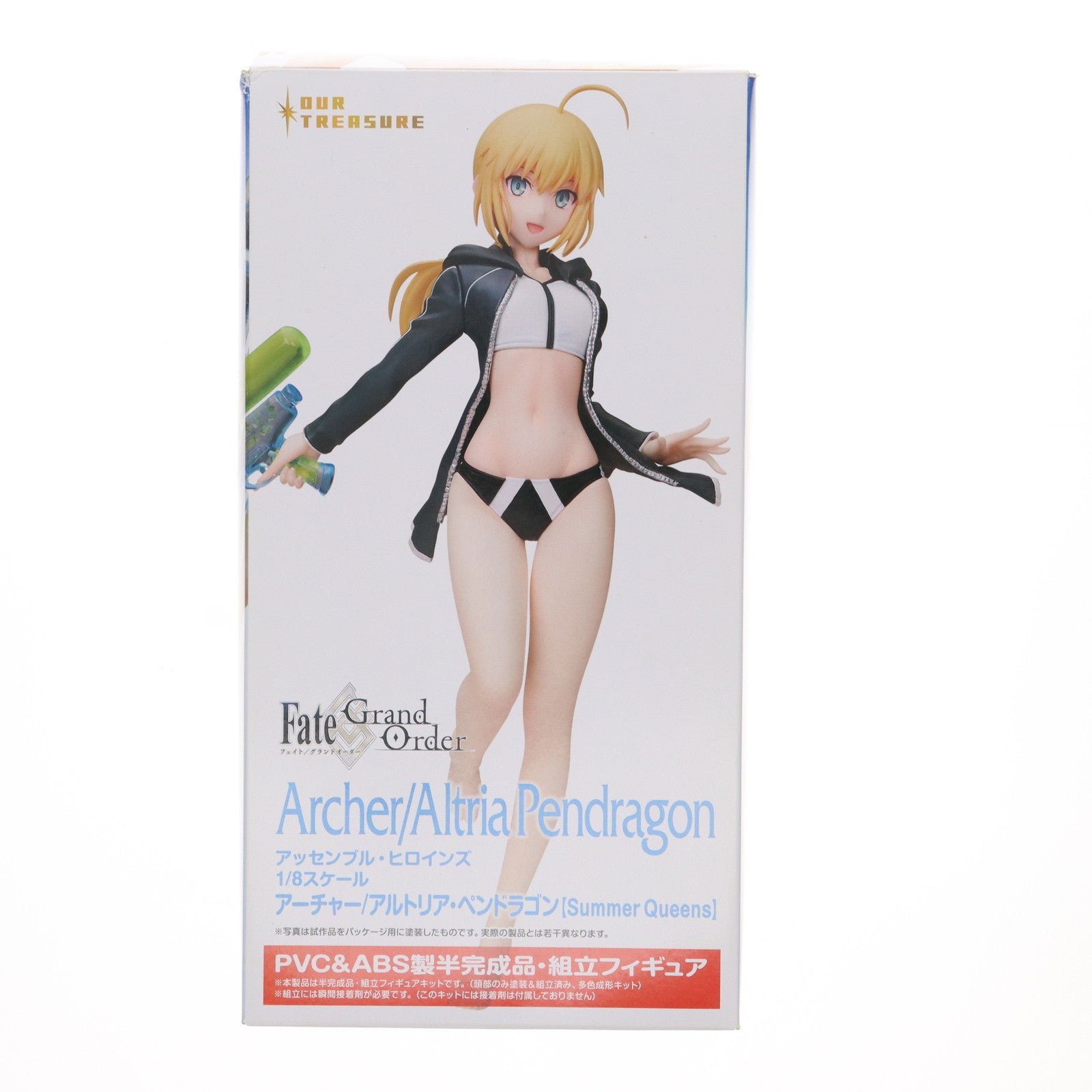 【中古即納】[FIG]アッセンブル・ヒロインズ アーチャー/アルトリア・ペンドラゴン【Summer Queens】 Fate/Grand Order(フェイト/グランドオーダー) 1/8 半完成品 組み立てフィギュアキット アワートレジャー(20210630)