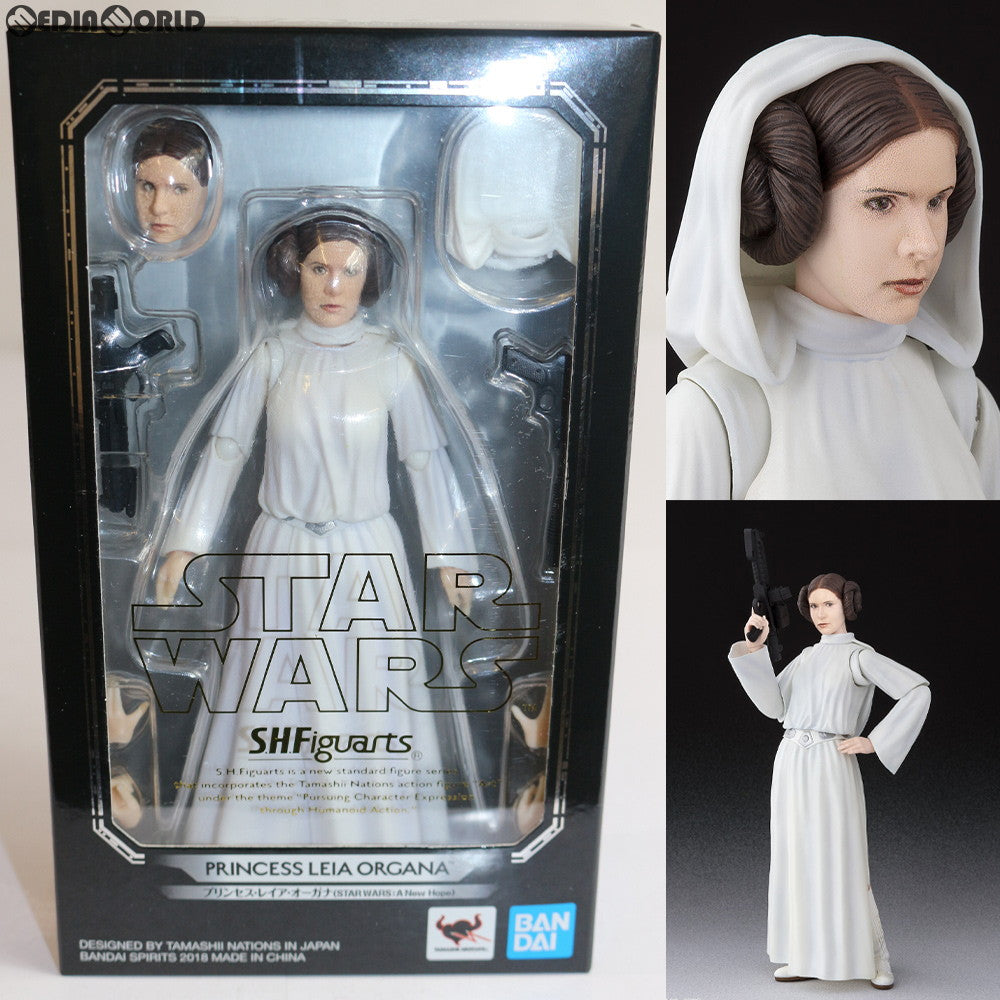 【中古即納】[FIG]S.H.Figuarts(フィギュアーツ) プリンセス・レイア・オーガナ(STAR WARS:A New Hope) スター・ウォーズ エピソード4/新たなる希望 完成品 可動フィギュア バンダイスピリッツ(20181214)