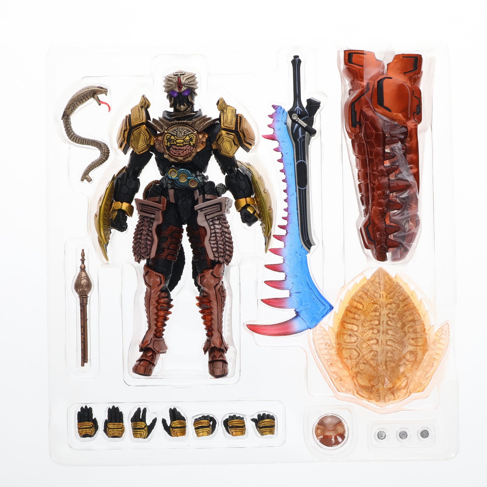 【中古即納】[FIG]魂ウェブ商店限定 S.I.C. 仮面ライダーオーズ ブラカワニ コンボ 仮面ライダーオーズ WONDERFUL  将軍と21のコアメダル 完成品 可動フィギュア バンダイ(20141130)