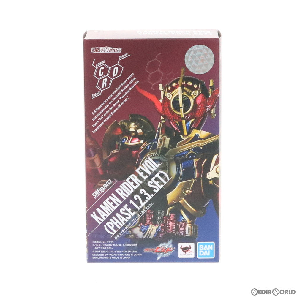 【中古即納】[FIG]魂ウェブ商店限定 S.H.Figuarts(フィギュアーツ) 仮面ライダーエボル(フェーズ1.2.3.セット) 仮面ライダービルド 完成品 可動フィギュア バンダイスピリッツ(20191130)