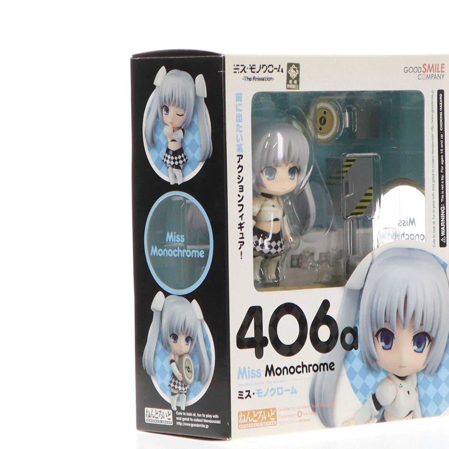 【中古即納】[FIG]ねんどろいど 406-a ミス・モノクローム -The Animation- 完成品 可動フィギュア グッドスマイルカンパニー(20140809)