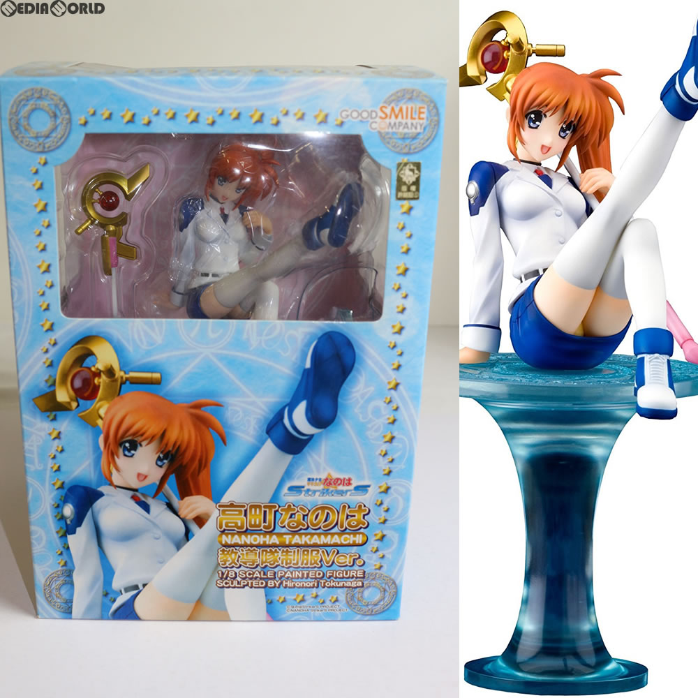 【中古即納】[FIG]高町なのは(たかまちなのは) 教導隊制服Ver. 魔法少女リリカルなのはStrikerS(ストライカーズ) 1/8 完成品 フィギュア グッドスマイルカンパニー(20080630)