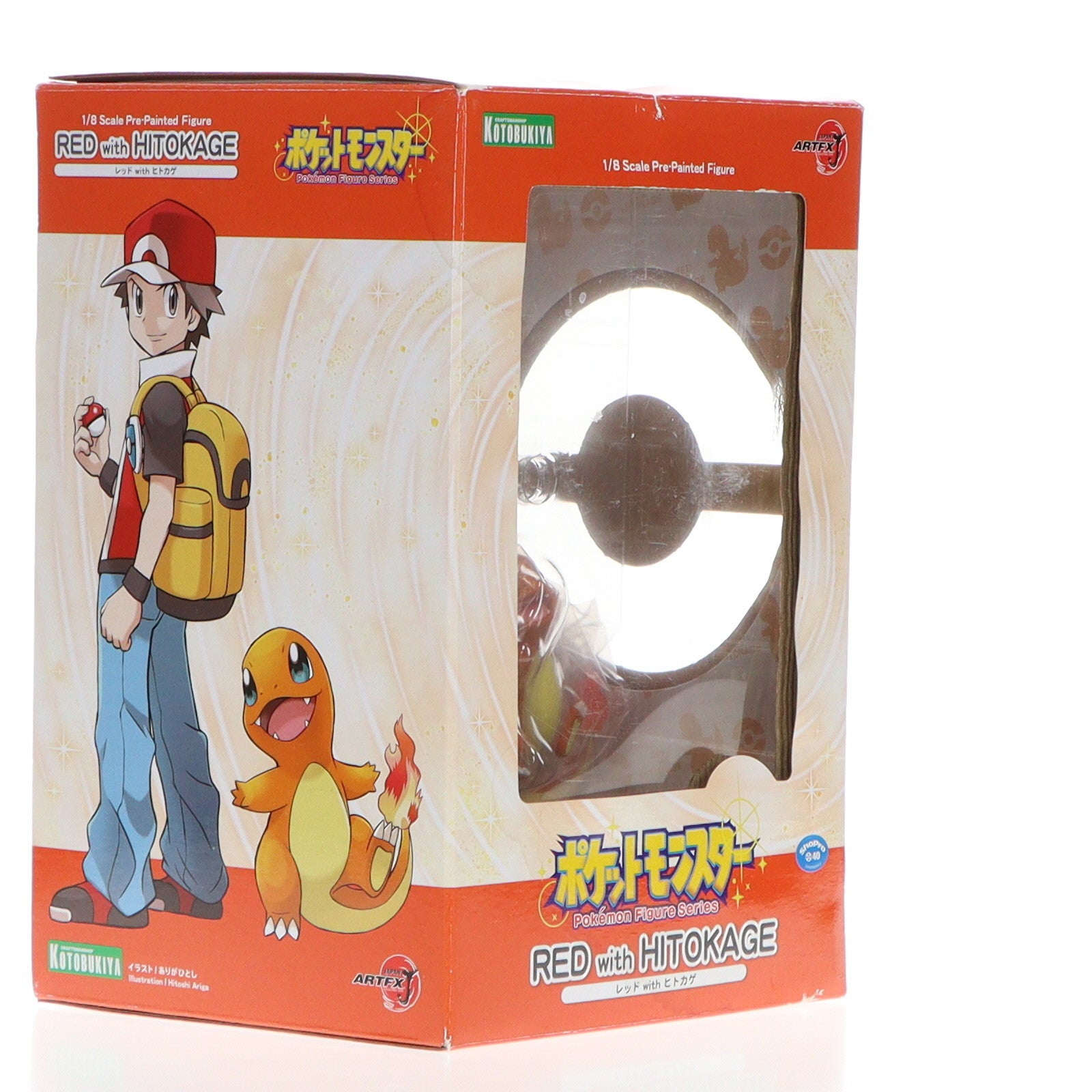 【中古即納】[FIG]ARTFX J レッド with ヒトカゲ ポケットモンスター 1/8 完成品 フィギュア(PP895) コトブキヤ(20201126)