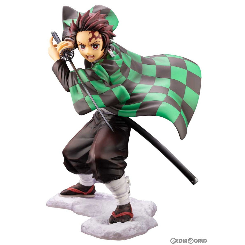 【中古即納】[FIG]コトブキヤショップ限定特典付属 ARTFX J 竈門炭治郎(かまどたんじろう) 鬼滅の刃 1/8 完成品 フィギュア(PP840) コトブキヤ(20200529)