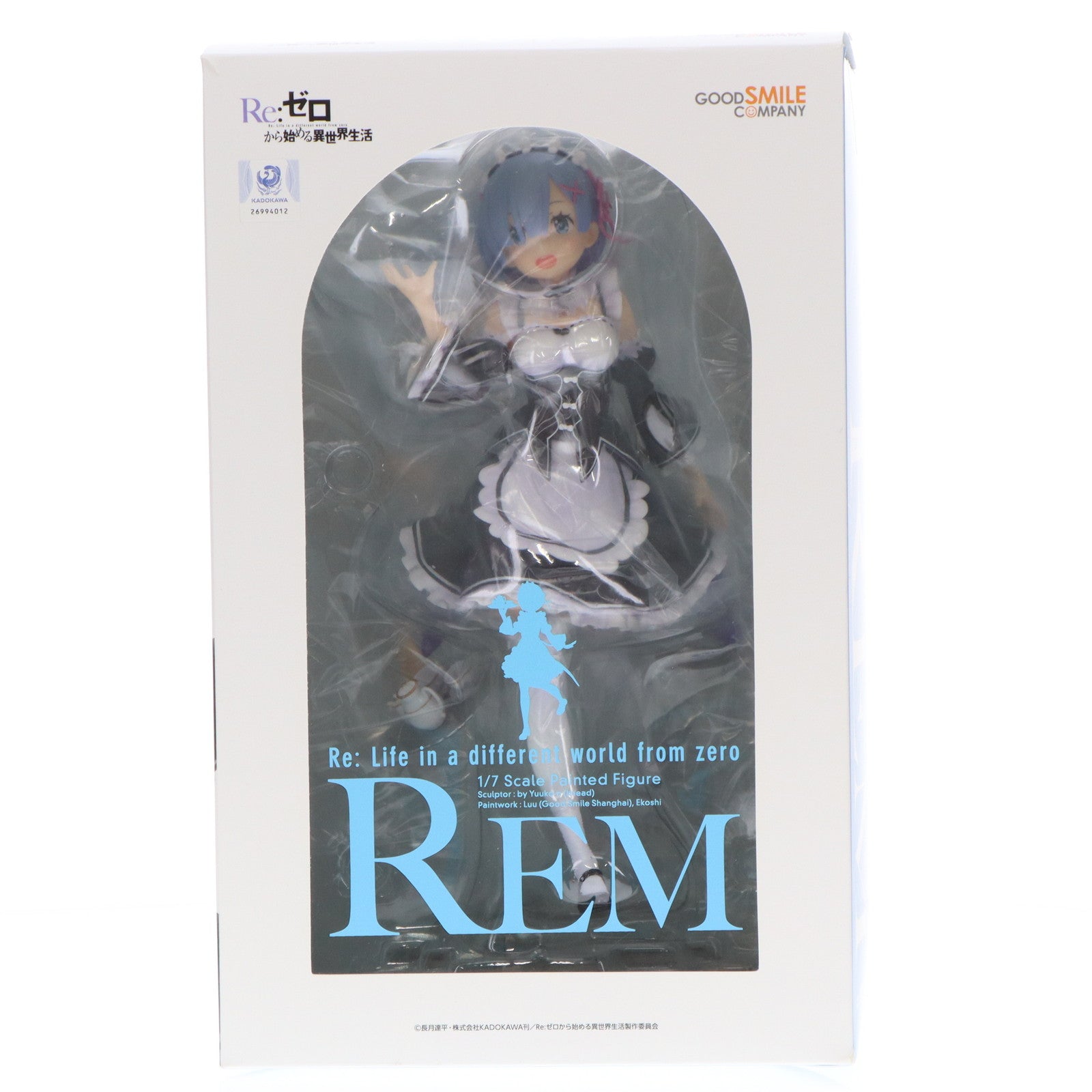 【中古即納】[FIG](再販)GOODSMILE ONLINE SHOP限定 レム Re:ゼロから始める異世界生活 1/7 完成品 フィギュア グッドスマイルカンパニー(20180210)