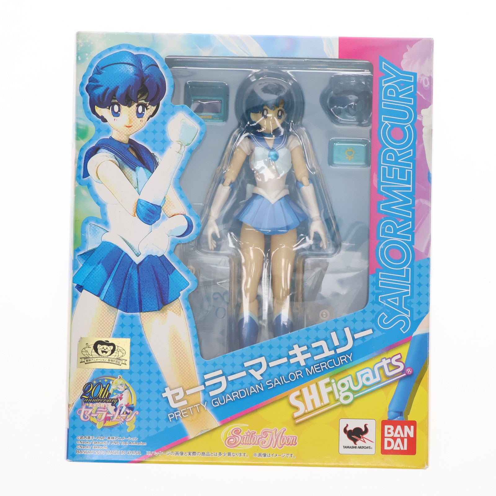 【中古即納】[FIG](再販)S.H.Figuarts(フィギュアーツ) セーラーマーキュリー 美少女戦士セーラームーン 完成品 可動フィギュア バンダイ(20140808)