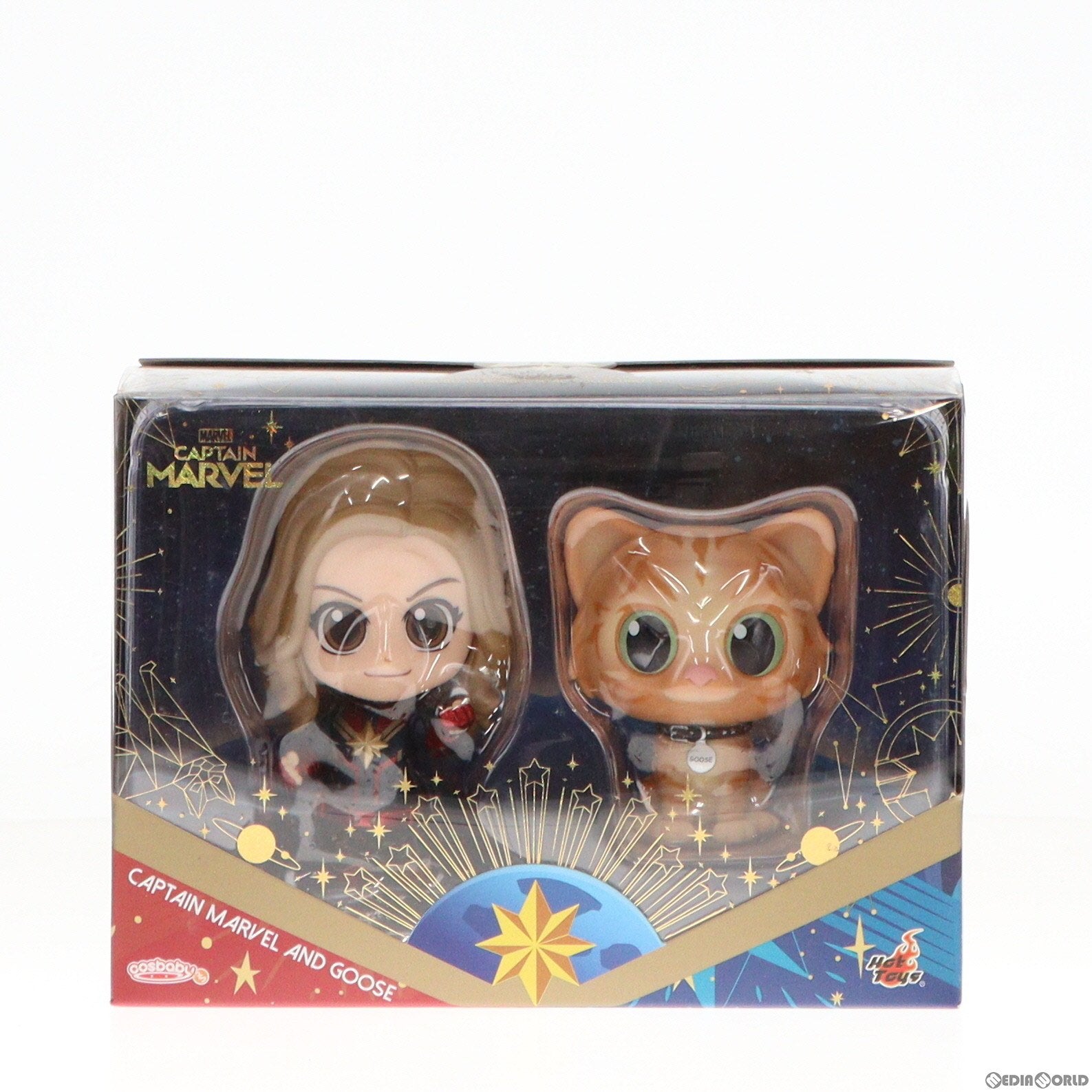 【中古即納】[FIG] コスベイビー サイズS キャプテン・マーベル&グース 2体セット キャプテン・マーベル 完成品 フィギュア(COSB541) アベンジャーズ/エンドゲーム エクスクルーシブ・ストア ホットトイズ限定 ホットトイズ(20190412)
