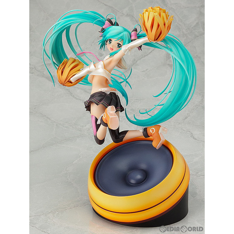 【中古即納】[FIG] GOODSMILE ONLINE SHOP限定特典付属 初音ミク Cheerful Ver.(2016年) キャラクター・ボーカル・シリーズ01 初音ミク 1/8 完成品 フィギュア グッドスマイルカンパニー(20161231)