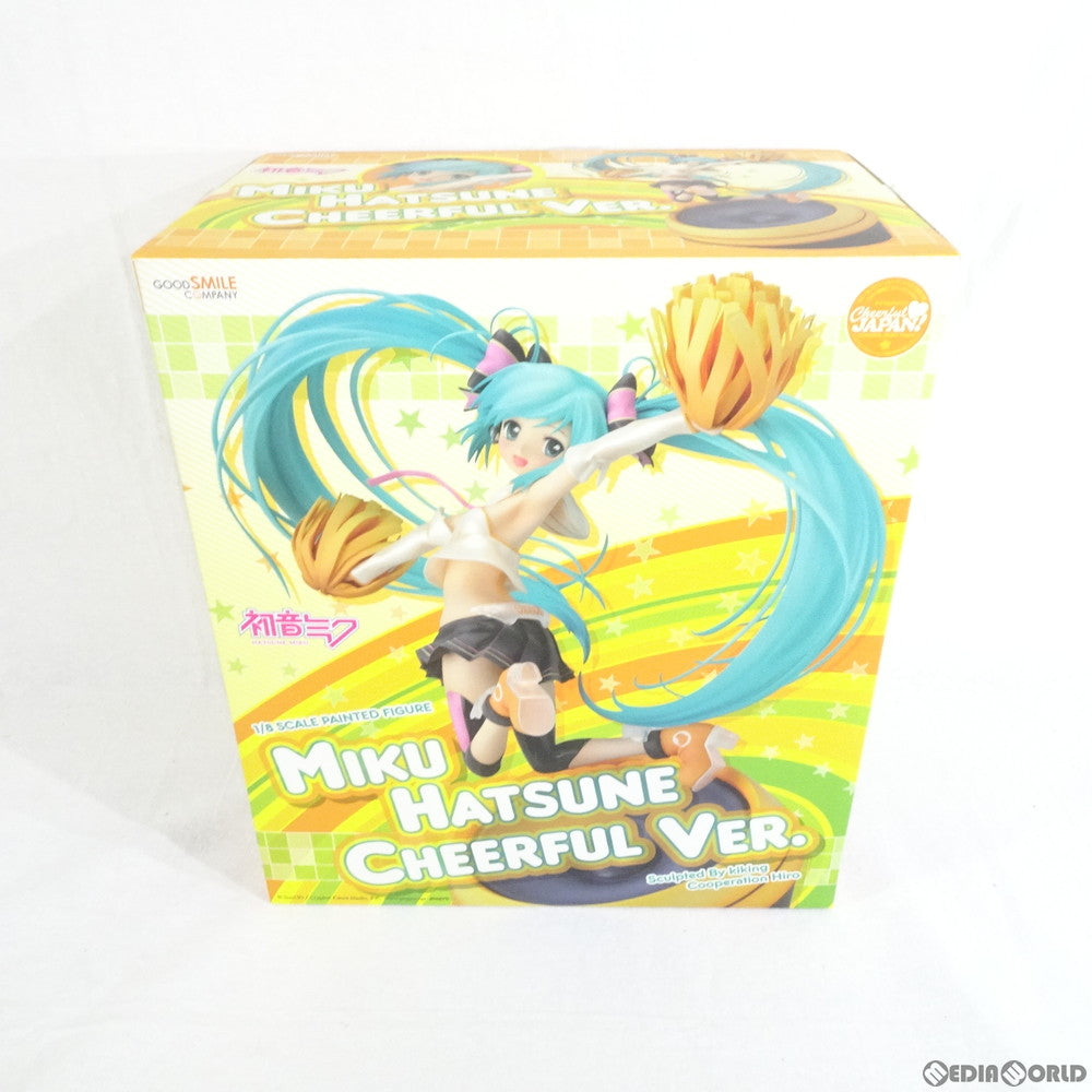 【中古即納】[FIG] GOODSMILE ONLINE SHOP限定特典付属 初音ミク Cheerful Ver.(2016年) キャラクター・ボーカル・シリーズ01 初音ミク 1/8 完成品 フィギュア グッドスマイルカンパニー(20161231)