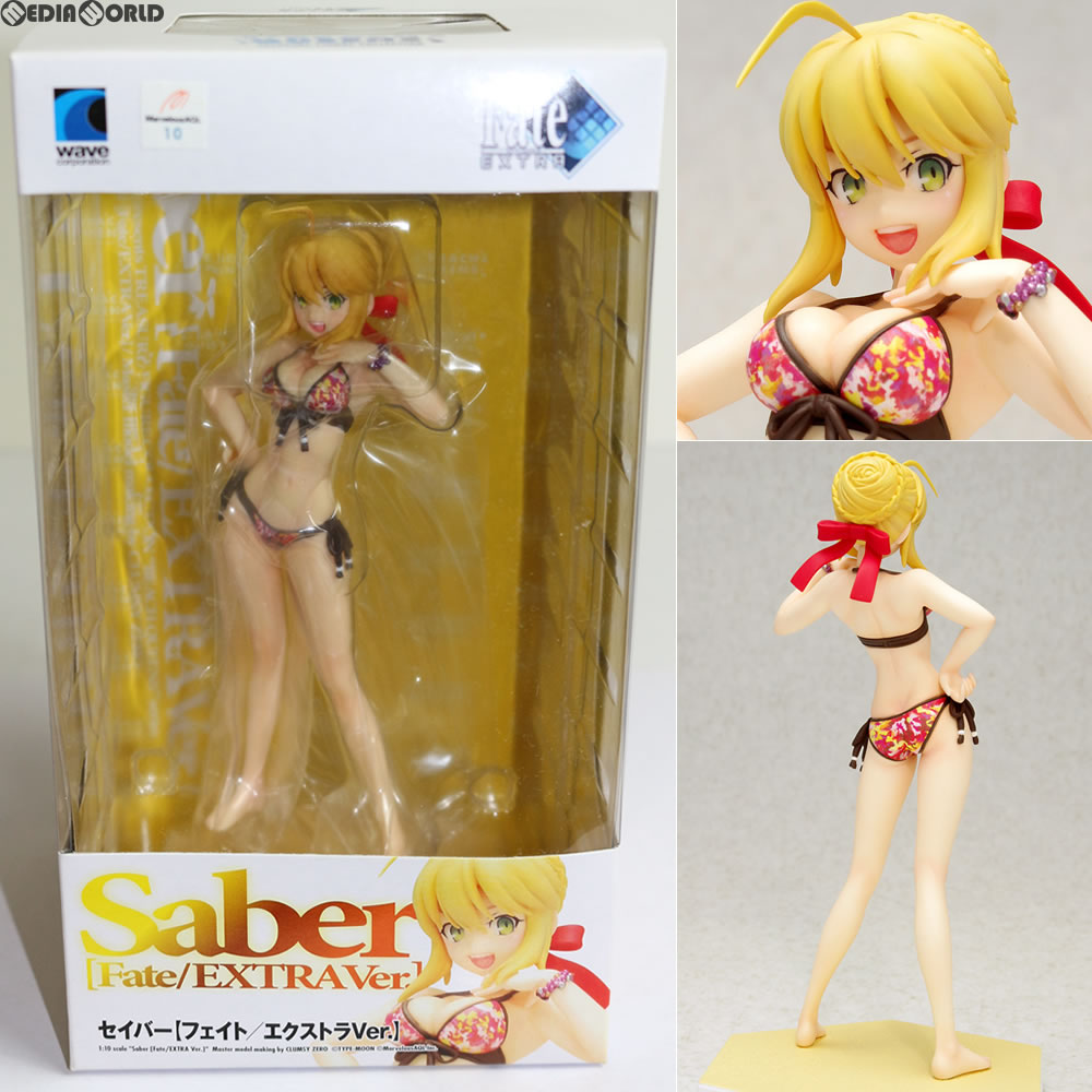 【中古即納】[FIG] BEACH QUEENS(ビーチクイーンズ) セイバー【フェイト/エクストラVer.】 Fate/EXTRA(フェイト/エクストラ) 1/10 完成品 フィギュア(NF-206) ウェーブ(WAVE)(20120922)