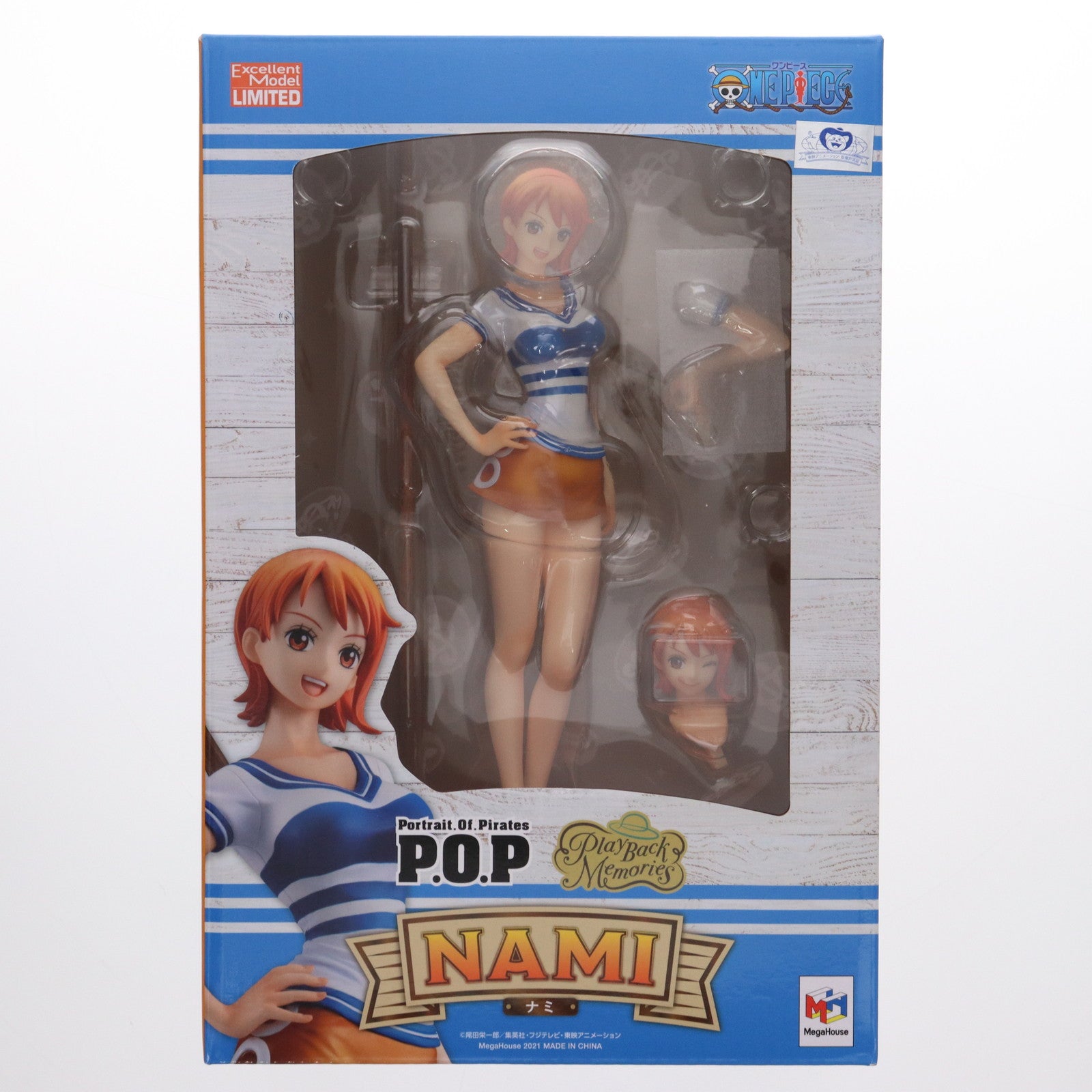 【中古即納】[FIG] Portrait.Of.Pirates P.O.P Playback Memories ナミ ONE PIECE(ワンピース) 完成品 フィギュア 一部店舗&オンラインショップ限定 メガハウス(20210630)