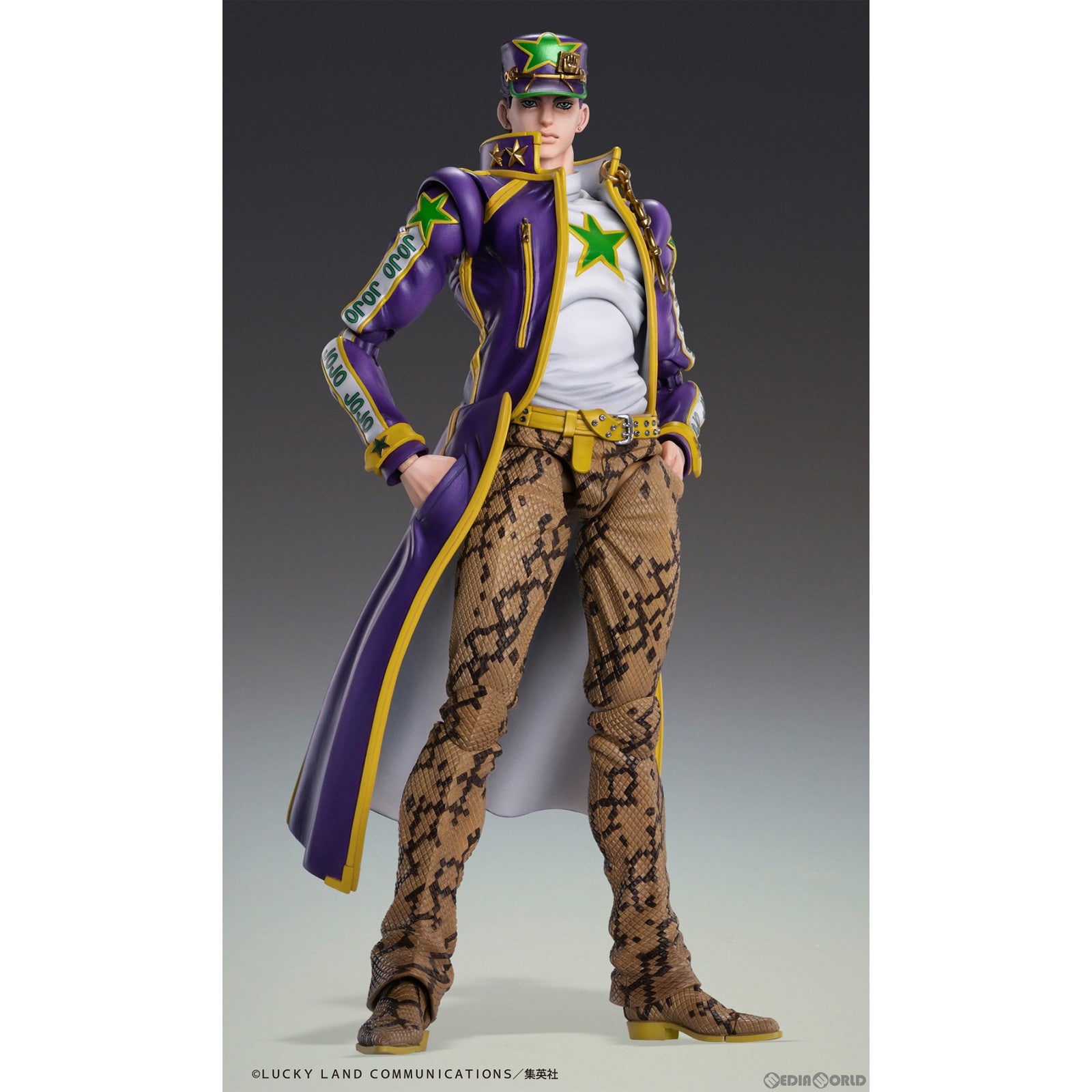 【中古即納】[FIG] 超像可動 空条承太郎(くうじょうじょうたろう) ジョジョの奇妙な冒険 第6部 ストーンオーシャン 完成品 可動フィギュア メディコス・エンタテインメント(20231014)