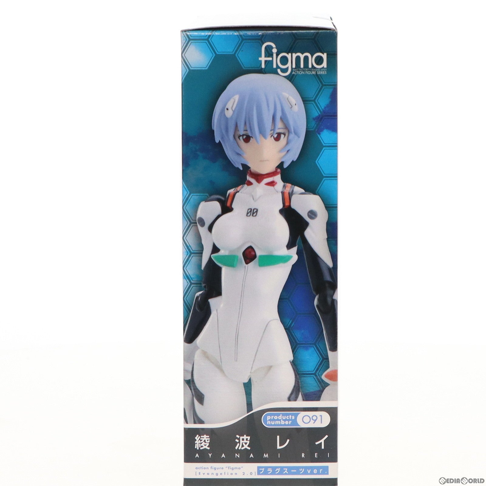 【中古即納】[FIG] figma(フィグマ) 091 綾波レイ プラグスーツver. ヱヴァンゲリヲン新劇場版:破 完成品 可動フィギュア マックスファクトリー(20110520)