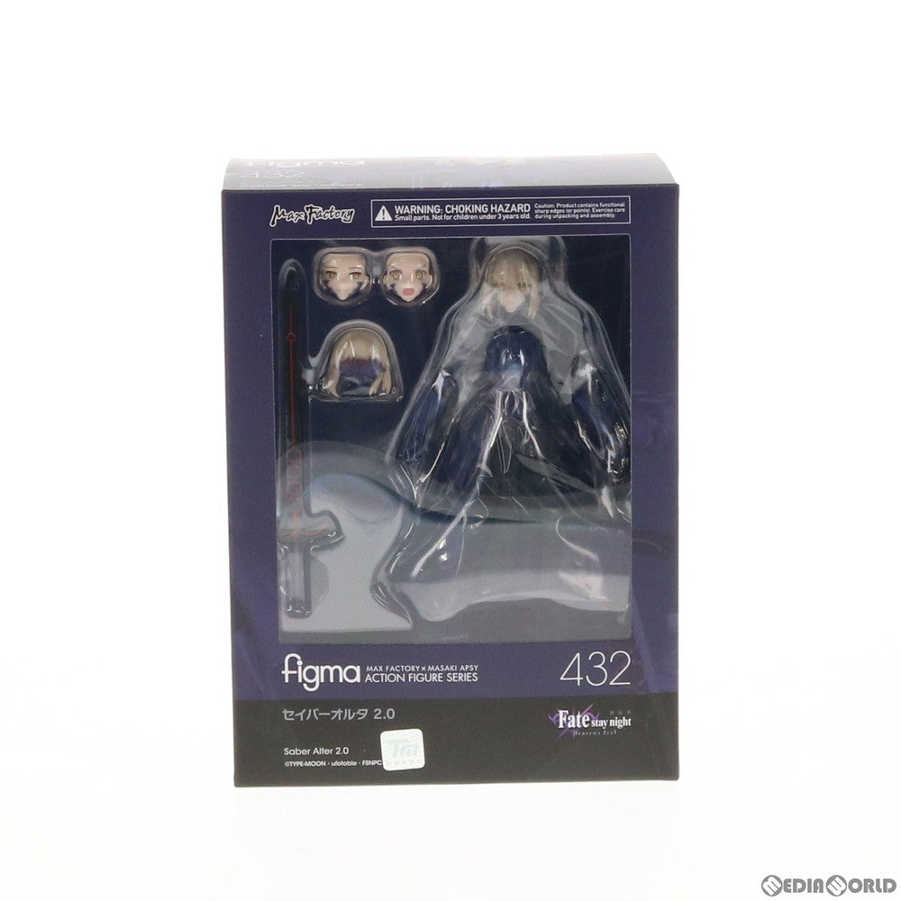 【中古即納】[FIG] figma(フィグマ) 432 セイバーオルタ 2.0 劇場版 Fate/stay night[Heaven's Feel](フェイト/ステイナイト ヘブンズフィール) 完成品 可動フィギュア マックスファクトリー(20191110)