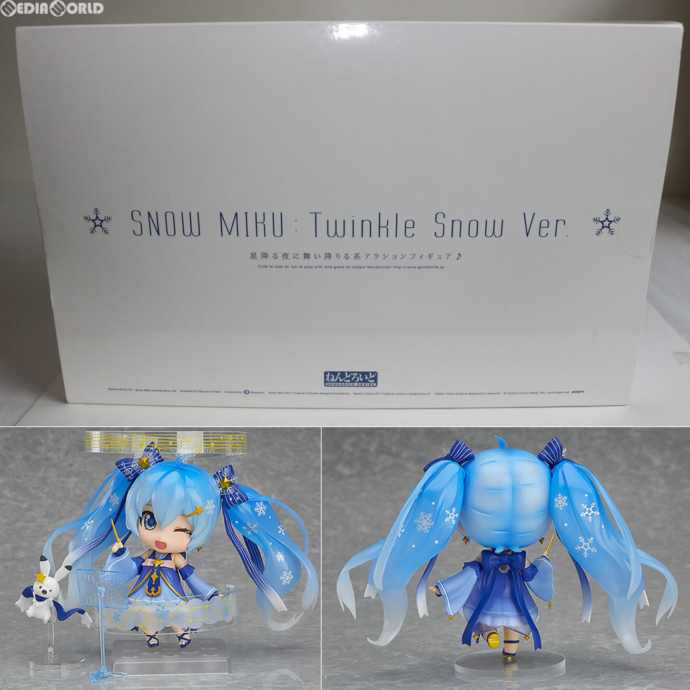 【中古即納】[FIG] ねんどろいど 701 雪ミク Twinkle Snow Ver. キャラクター・ボーカル・シリーズ01 初音ミク 完成品 可動フィギュア 一部イベント&GOODSMILE ONLINE SHOP限定 グッドスマイルカンパニー(20170219)