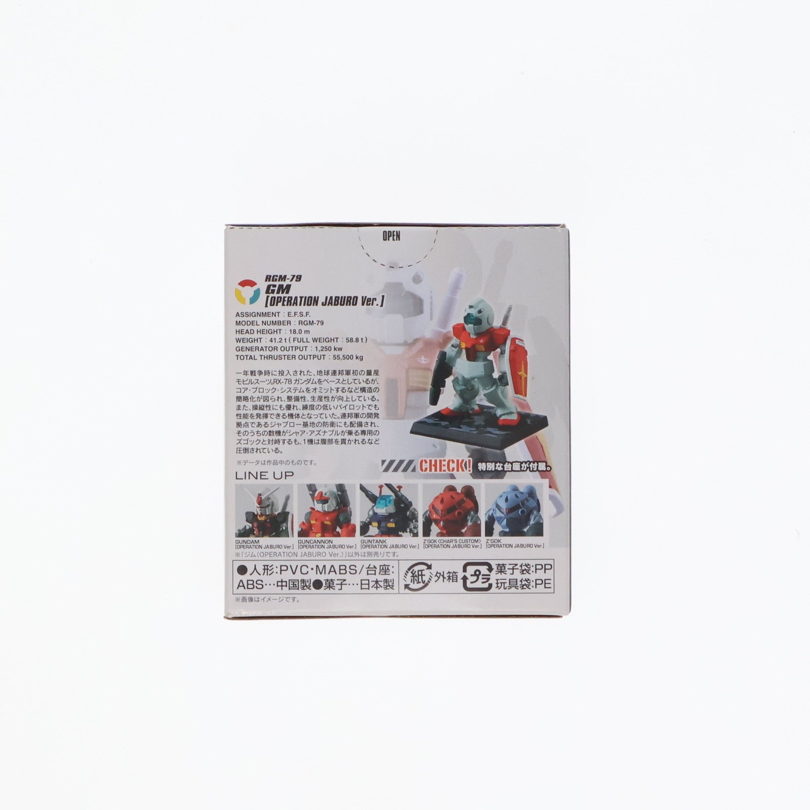 【中古即納】[FIG] (単品) (食玩) 4.ジム(OPERATION JABURO Ver.) FW GUNDAM CONVERGE(ガンダムコンバージ) #OPERATION JABURO 機動戦士ガンダム 可動フィギュア バンダイ(20230619)