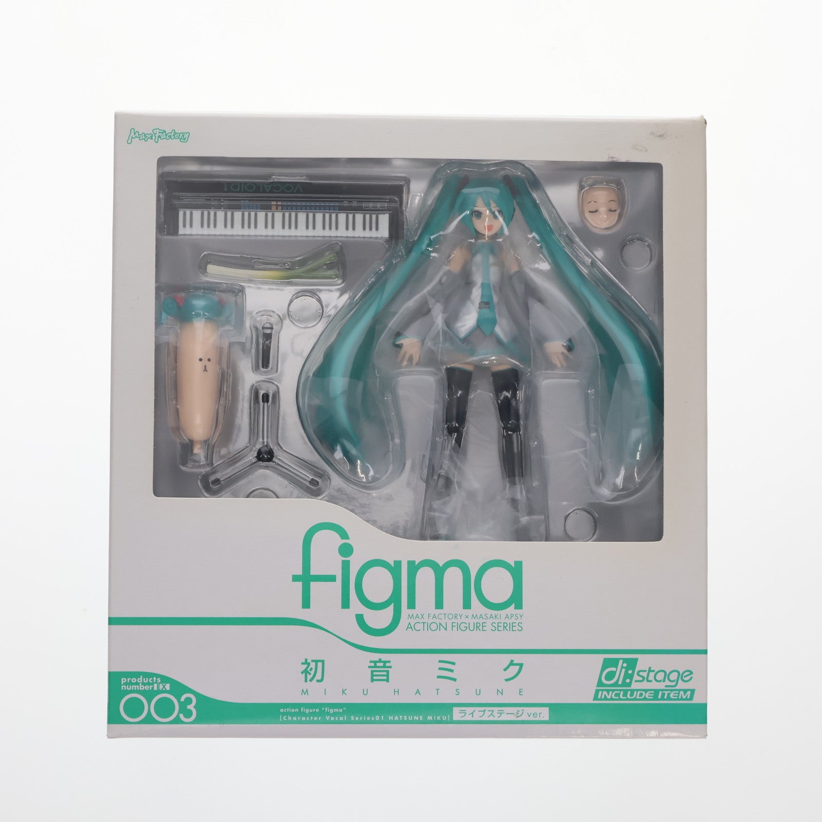 【中古即納】[FIG] ワンフェス2009夏限定 figma(フィグマ) EX-003 初音ミク ライブステージver. キャラクター・ボーカル・シリーズ01 初音ミク 完成品 可動フィギュア マックスファクトリー(20090731)