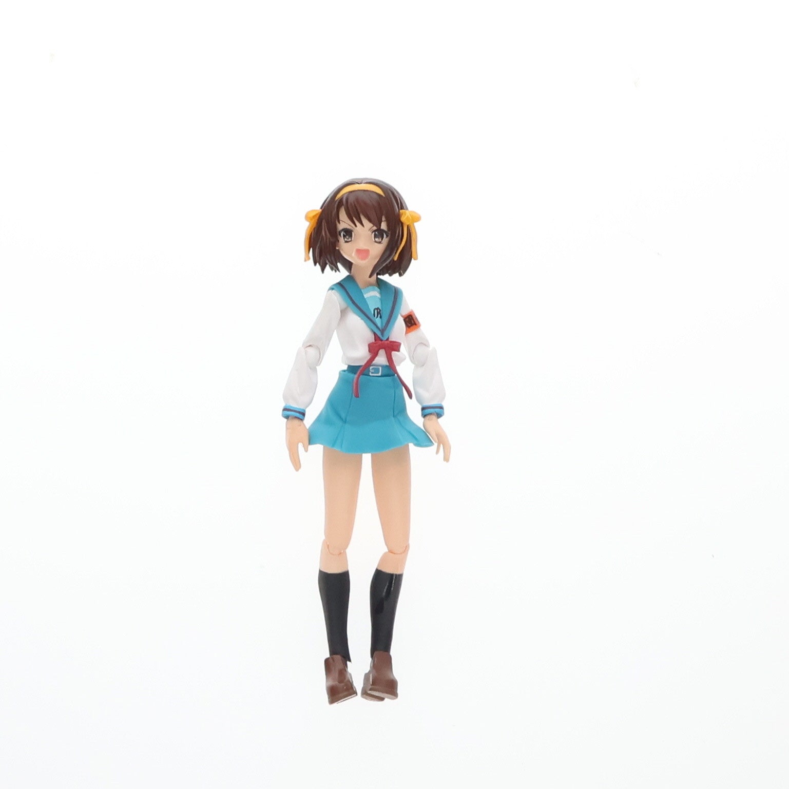 【中古即納】[FIG] figma(フィグマ) 002 涼宮ハルヒ(すずみやはるひ) 制服ver. 涼宮ハルヒの憂鬱 完成品 可動フィギュア マックスファクトリー(20080430)