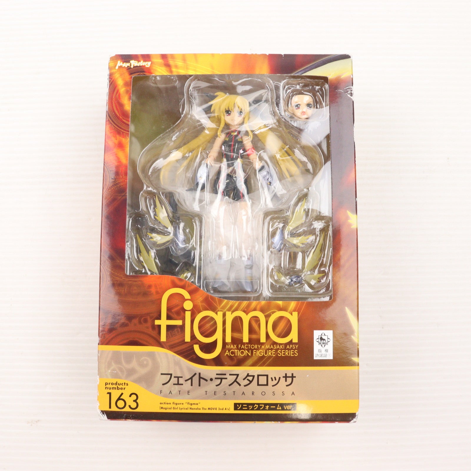 【中古即納】[FIG] figma(フィグマ) 163 フェイト・テスタロッサ ソニックフォームver. 魔法少女リリカルなのは The MOVIE 2nd A's 完成品 可動フィギュア マックスファクトリー(20130201)