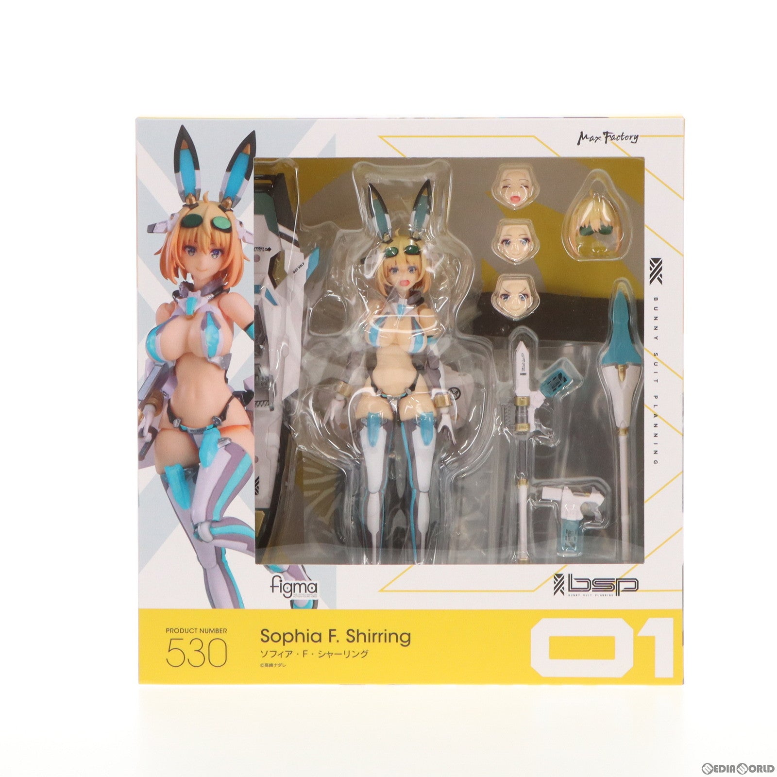 【中古即納】[FIG] GOODSMILE ONLINE SHOP限定特典付属 figma(フィグマ) 530 ソフィア・F・シャーリング バニースーツプランニング 完成品 可動フィギュア マックスファクトリー(20221112)