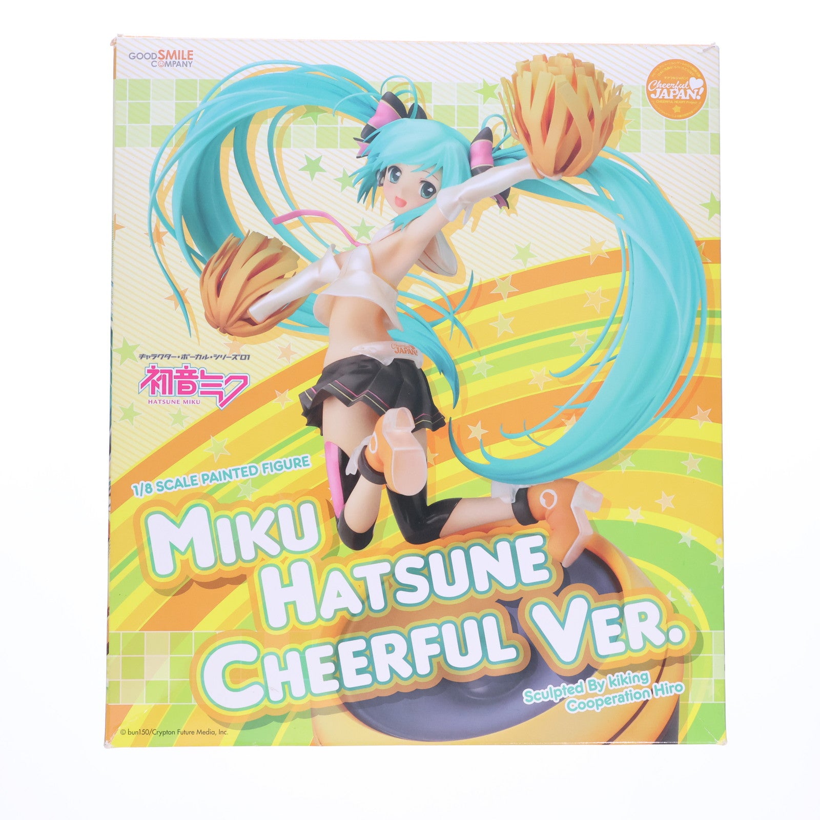 【中古即納】[FIG] 初音ミク Cheerful Ver. キャラクター・ボーカル・シリーズ 01 初音ミク 1/8 完成品 フィギュア グッドスマイルカンパニー(20120915)