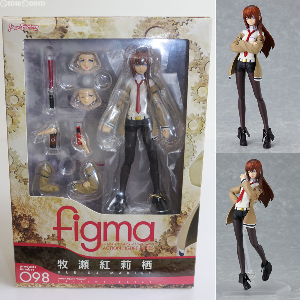 【中古即納】[FIG] figma(フィグマ) 098 牧瀬紅莉栖(まきせくりす) STEINS;GATE(シュタインズ・ゲート) 完成品 可動フィギュア マックスファクトリー(20131219)