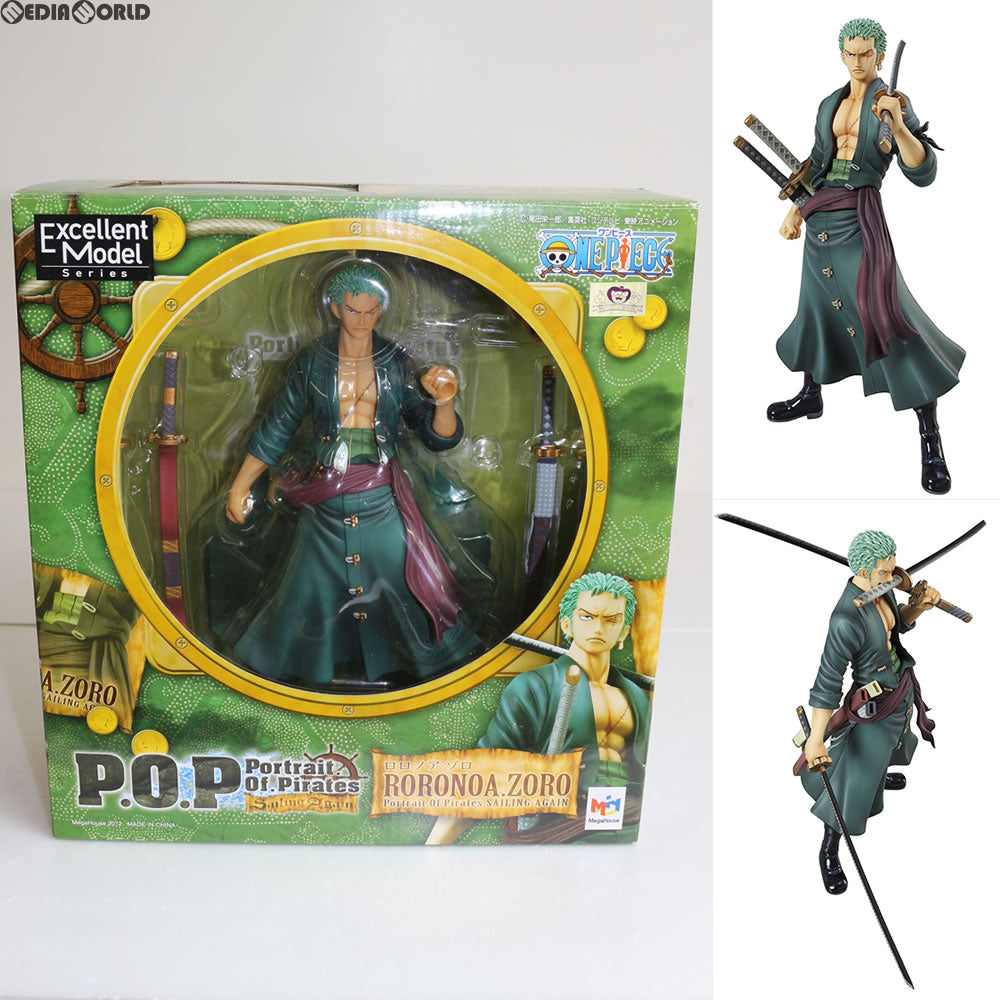 【中古即納】[FIG] Portrait.Of.Pirates P.O.P Sailing Again ロロノア・ゾロ ONE PIECE(ワンピース) 1/8 完成品 フィギュア メガハウス(20131101)