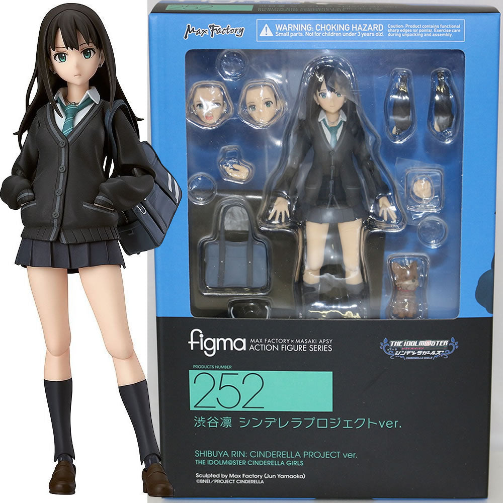 【中古即納】[FIG] figma(フィグマ) 252 渋谷凛(しぶやりん) シンデレラプロジェクトver. アイドルマスター シンデレラガールズ 完成品 可動フィギュア マックスファクトリー(20150731)